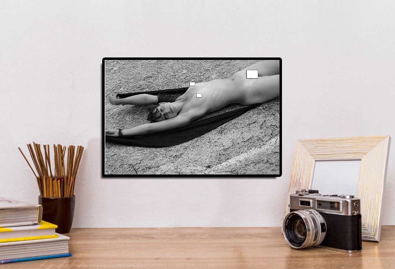 Almendra Blue 3, Original handmade Fine Art Nude, photography printed and signed by Walter Bosque