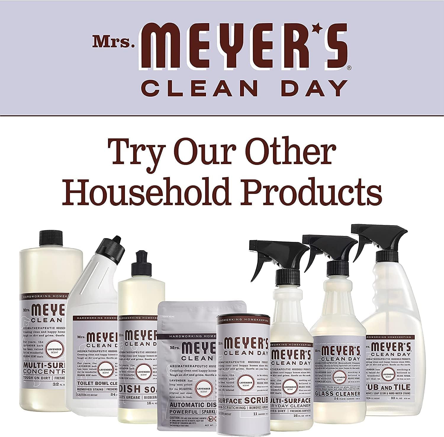 Mrs. Meyer’s Clean Day Spray para ventana, lavanda, botellas de 24 onzas (paquete de 6)
