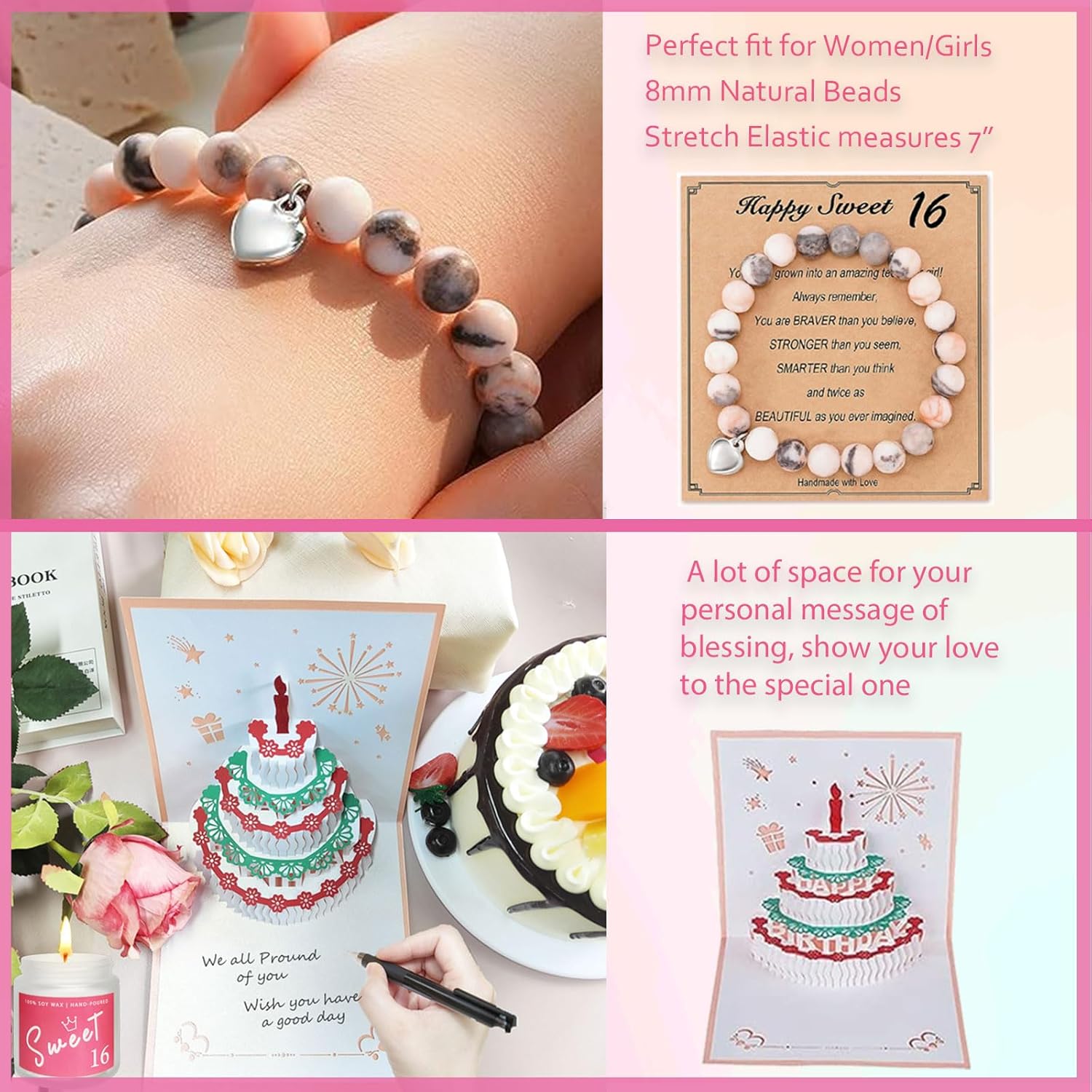 Regalos de cumpleaños de 16 años para niñas, regalos para niñas de 16 años, regalos de feliz cumpleaños 16 para niñas, mejores amigas, hija,