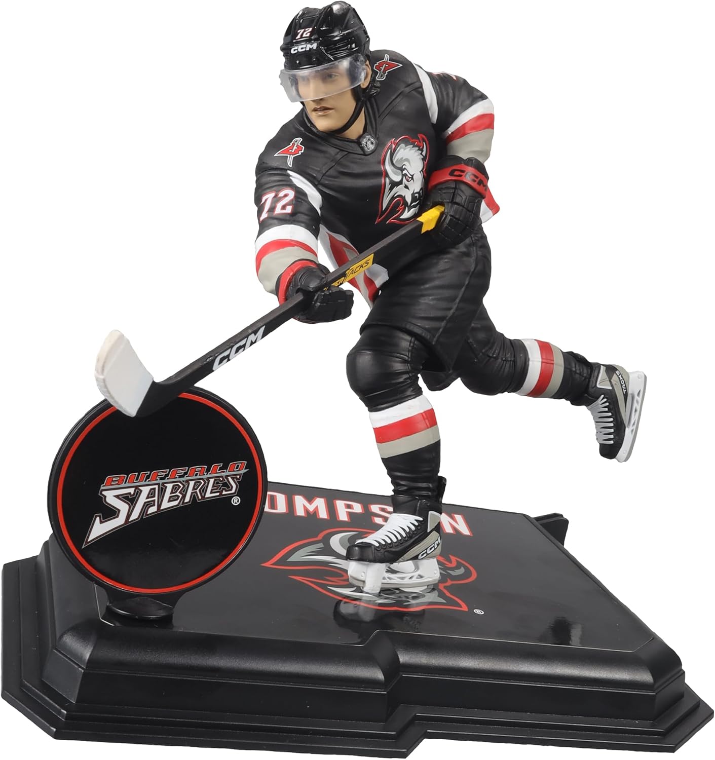 McFarlane Toys – Tage Thompson (Buffalo Sabres) Figura posada de la NHL de 7 pulgadas, Picks deportivos de McFarlane