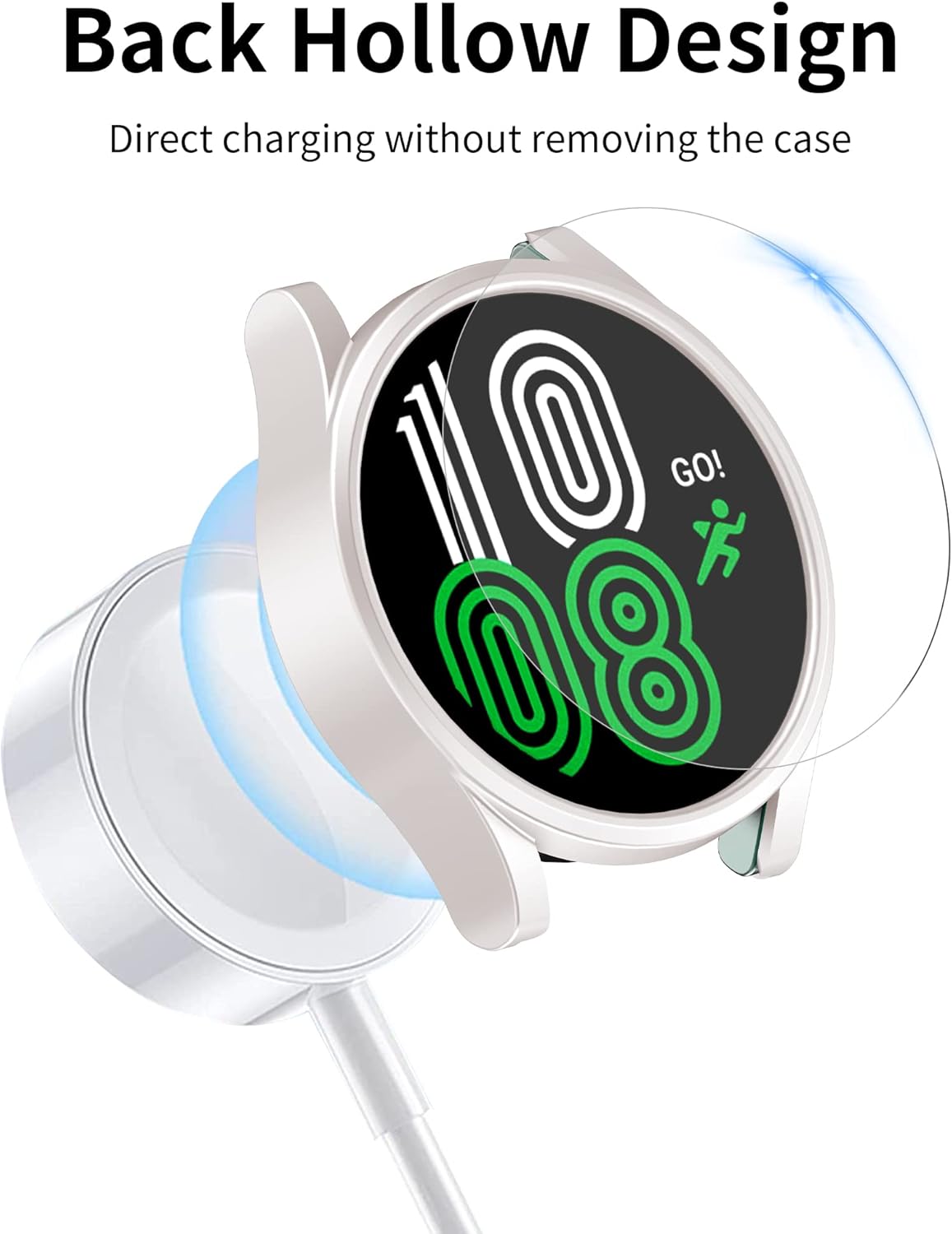 PKMH Paquete de 8+8 protectores de pantalla para Samsung Galaxy Watch 6 de 1.575 pulgadas (1.575 in), protector de pantalla duro de policarbonato