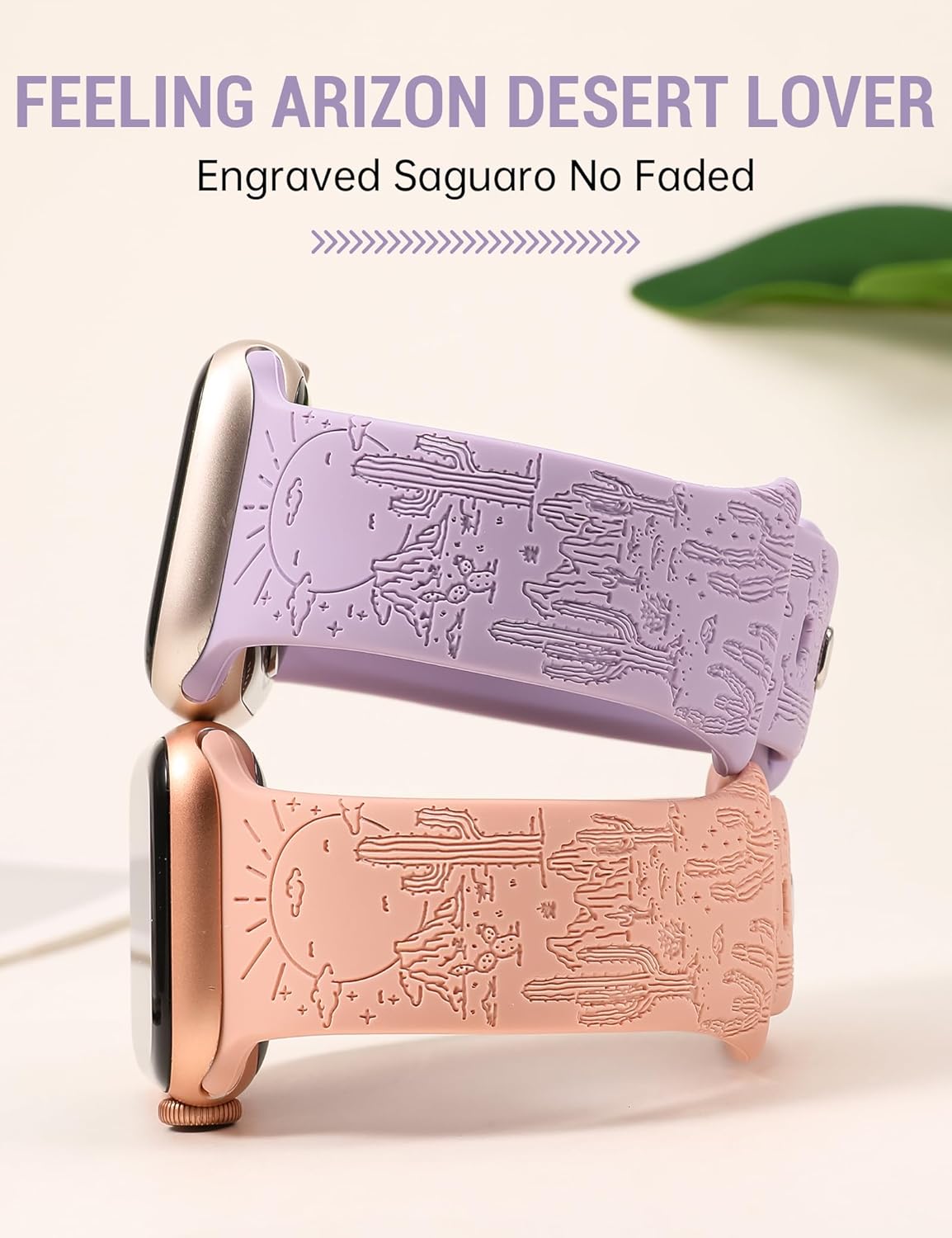 TOYOUTHS Compatible con Apple Watch Band Western Cowgirl Cowboy Cactus bonita correa deportiva para iWatch Ultra 12 (1.732 pulgadas), Series 987