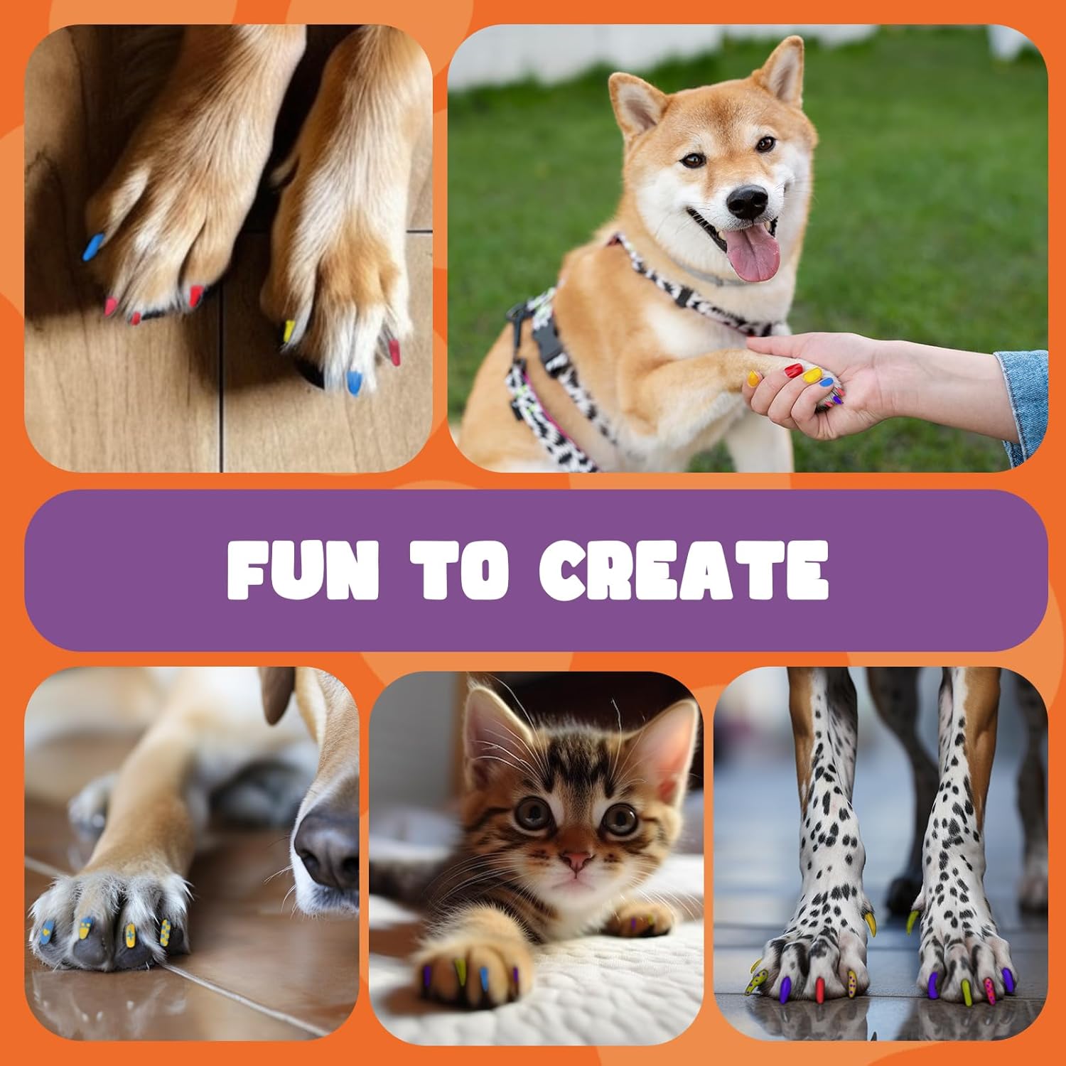 Avont Bolígrafo de esmalte de uñas para perros, 12 colores de secado rápido, pintura de uñas para perros, esmalte de uñas seguro para perros,