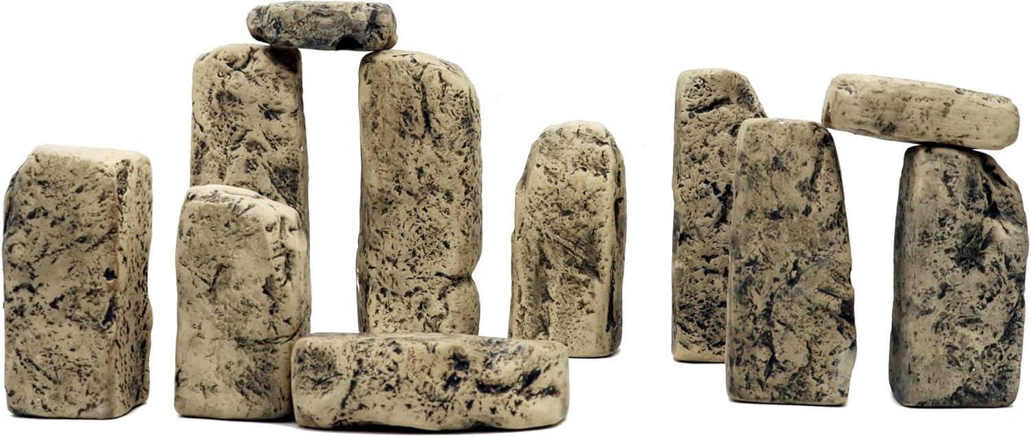 Piedra de pizarra de cerámica, rocas de 3 a 6 pulgadas para decoración de terrarios de reptiles, decoración de rocas de acuario, decoración ligera