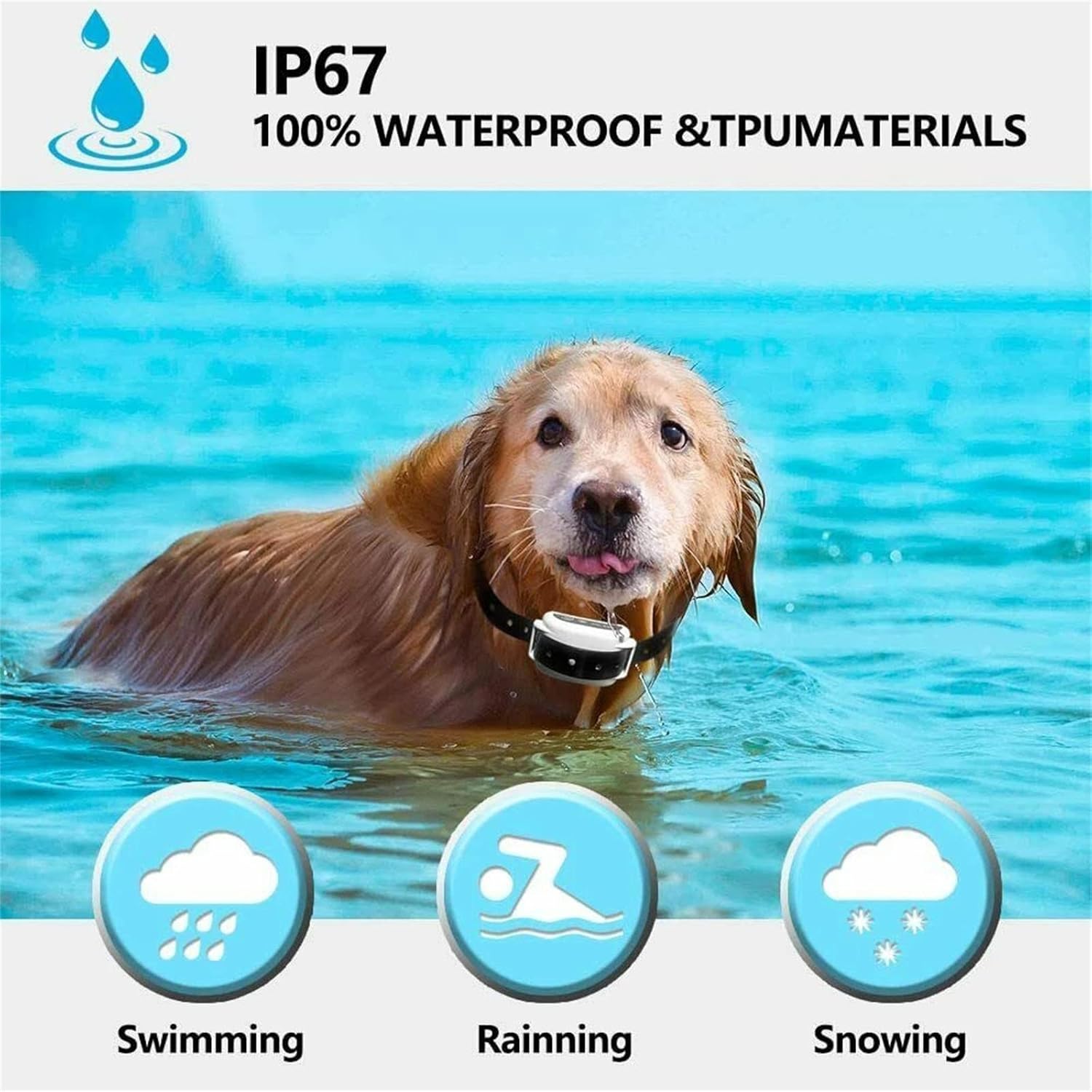 Valla inalámbrica para perros, sistema eléctrico de contención de límites para perros, rango ajustable de hasta 1640 pies, collar de entrenamiento