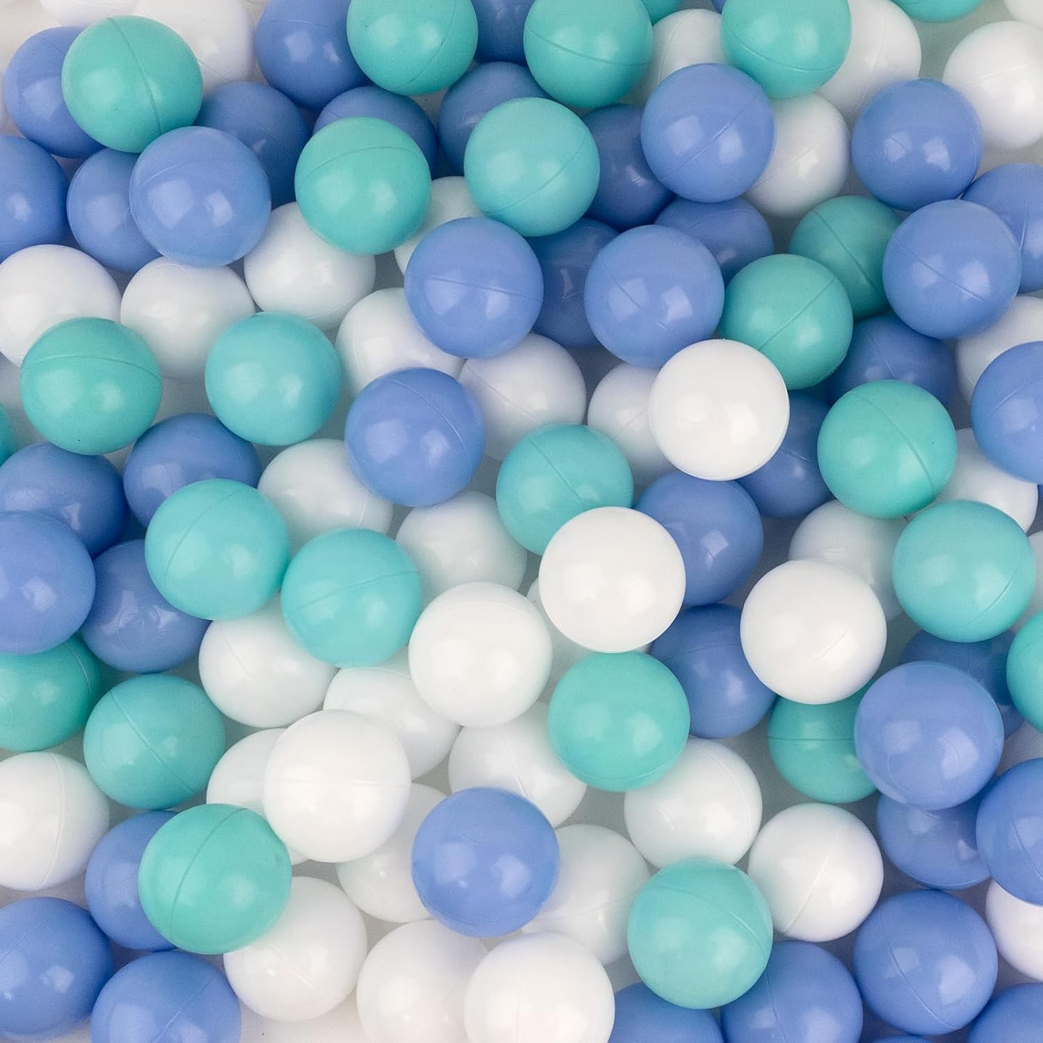 EOSAU 100 pelotas para niños pequeños de 2.16 pulgadas, bolas de océano de colores mixtos, juguetes de bebé para piscina, casa de juegos, decoración