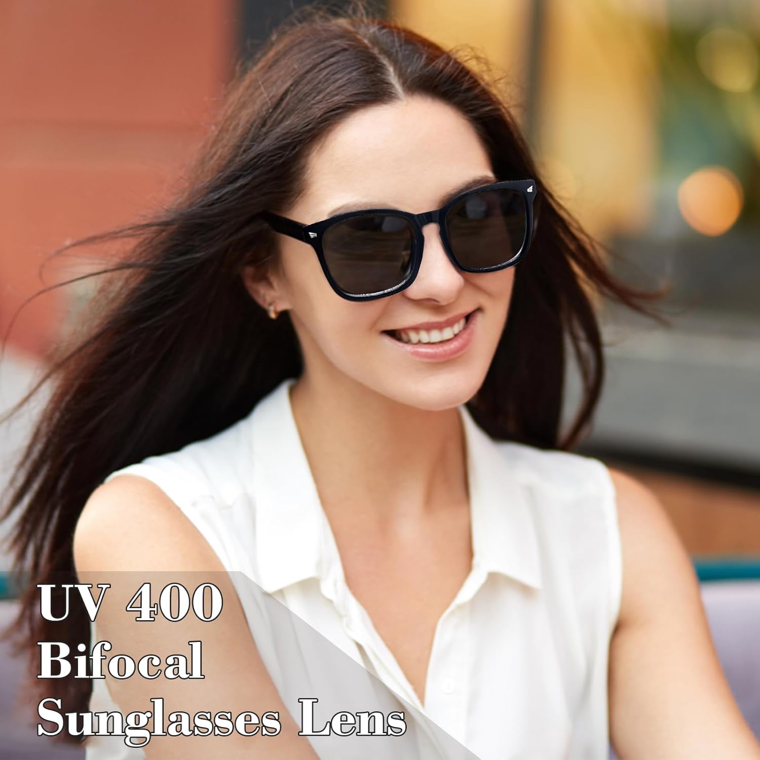 SIGVAN Paquete de 4 lentes de sol de lectura para mujeres y hombres, protección UV 400, bisagra de resorte, lentes de sol para lector al aire libre,