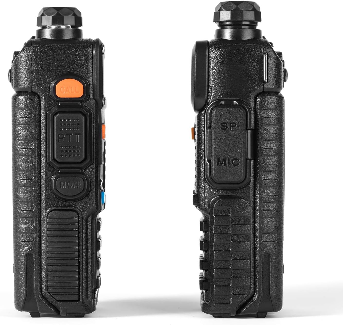 Paquete de 3 radioaficiones de mano (UV-5R) de largo alcance UHF VHF de doble banda de 2 vías con batería recargable de iones de litio Walkie