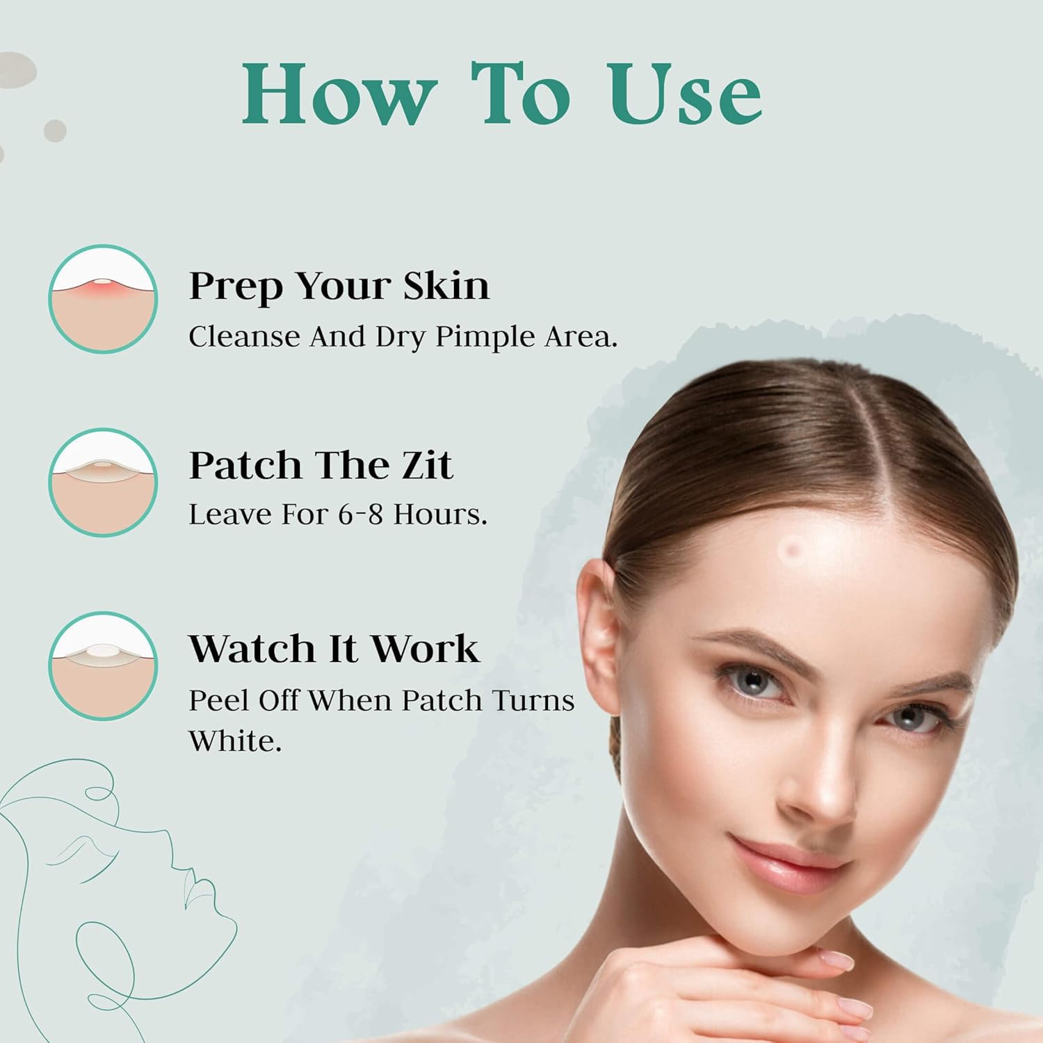 Advance – Parches invisibles para espinillas para la cara (paquete de 96), parche hidrocoloide con aceite de árbol de té, parches hidrocoloides para