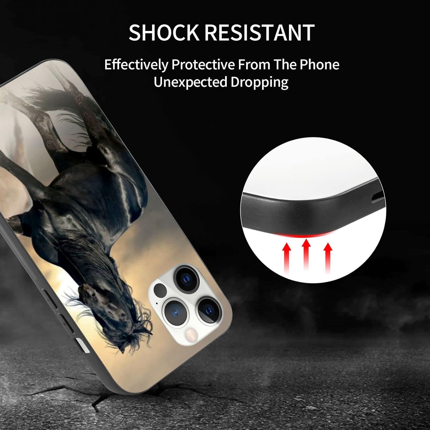 Funda compatible con iPhone 13 Pro Max, funda de TPU delgada a prueba de golpes, funda de TPU para hombres y mujeres