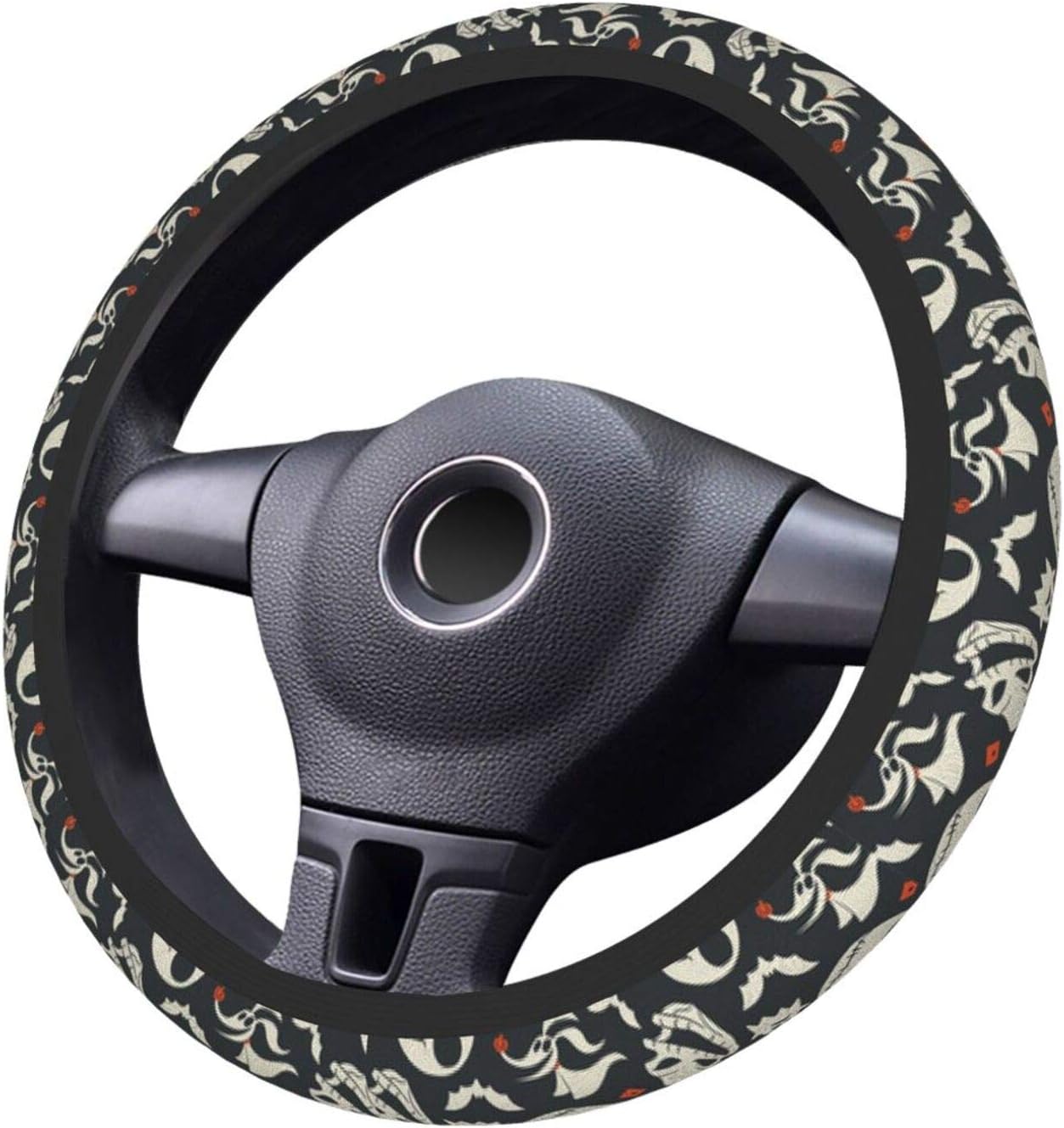 The Nightmare Before Christmas – Fundas universales para volante de automóvil, bonitos accesorios, funda protectora de neopreno antideslizante que
