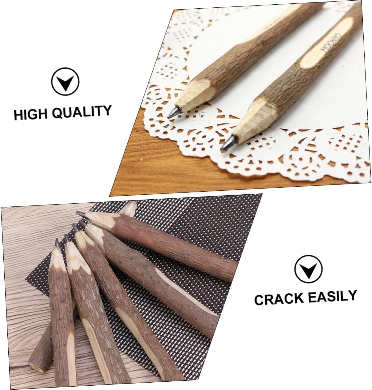 MAGICLULU 8 piezas de lápices para niños, regalos de cumpleaños, rotulador de papel de boceto, rama de árbol, instrumento de escritura, madera