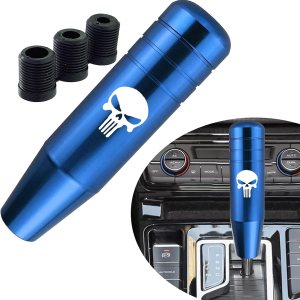 Jawmoy 1 perilla de transmisión de automóvil, manija de palanca de cambio de metal de mano pesada de 5.11 x 1.37 pulgadas, accesorios decorativos Jawmoy 1 perilla de transmisión de automóvil, manija de palanca de cambio de metal de mano pesada de 5.11 x 1.37 pulgadas, accesorios decorativos