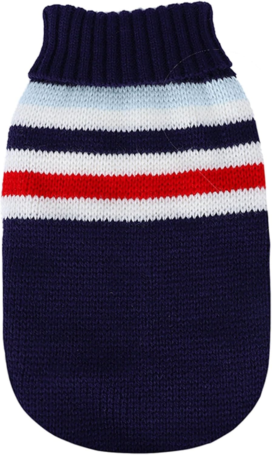 Suéter de punto a rayas para perro, ropa de invierno para perros pequeños, suéter de chihuahua, suéteres cálidos de invierno para cachorros, suéter