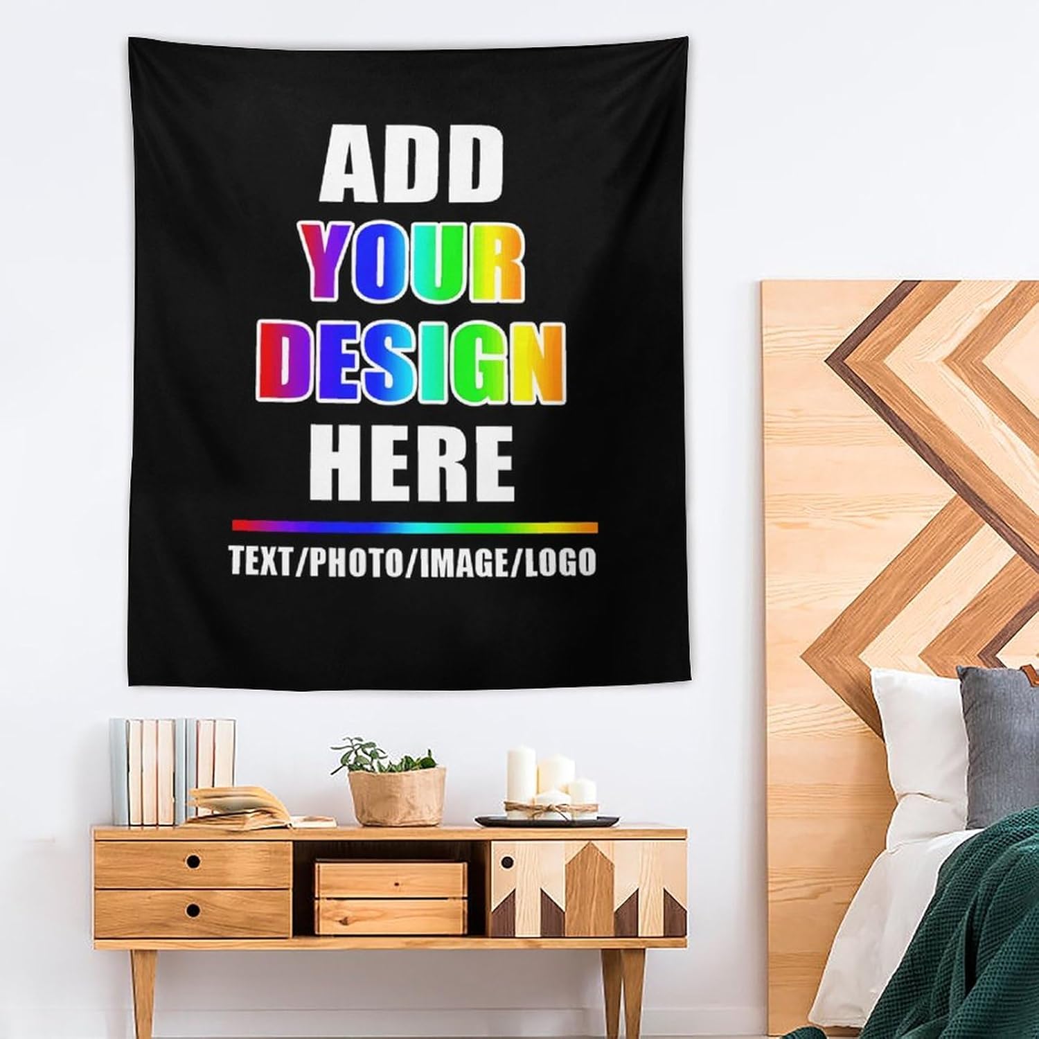 PRUNUS Imágenes de carga de tapiz personalizadas, tapiz de pared personalizado para dormitorio, telón de fondo de fotos personalizado para