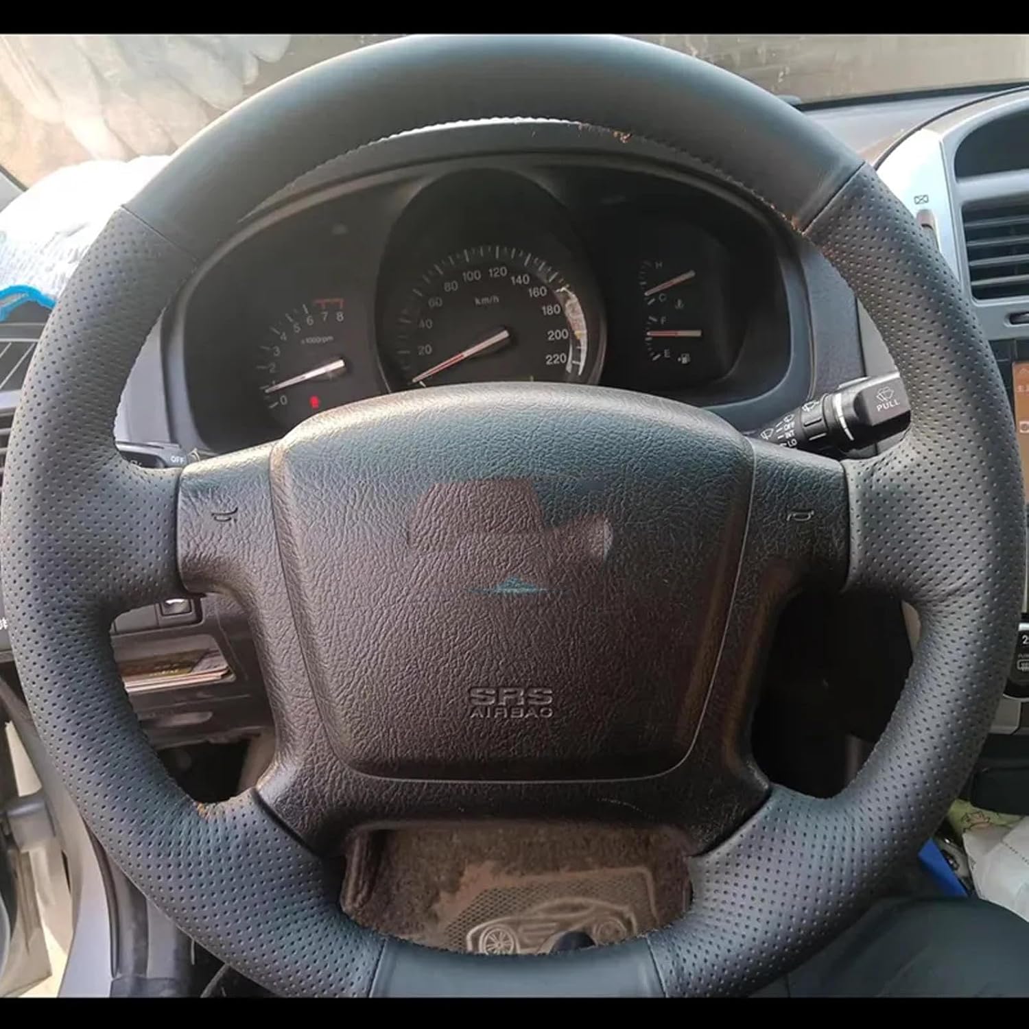 Hand-Sewn Customize Microfiber Leather Car Steering Wheel Cover,Fit for Kia Cerato 2005-2012 Spectra Spectra5 2004-2009