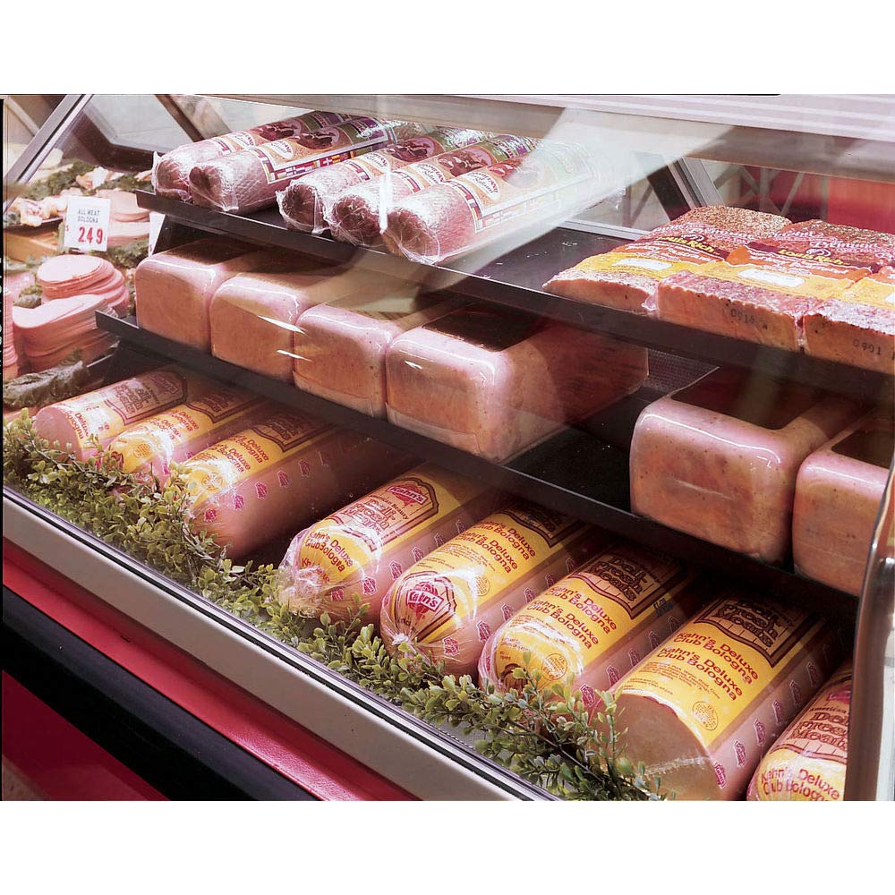 HUBERT Negro ABSpintado aluminio Deli Organizador – 48″L x 29 34″W x 13″H