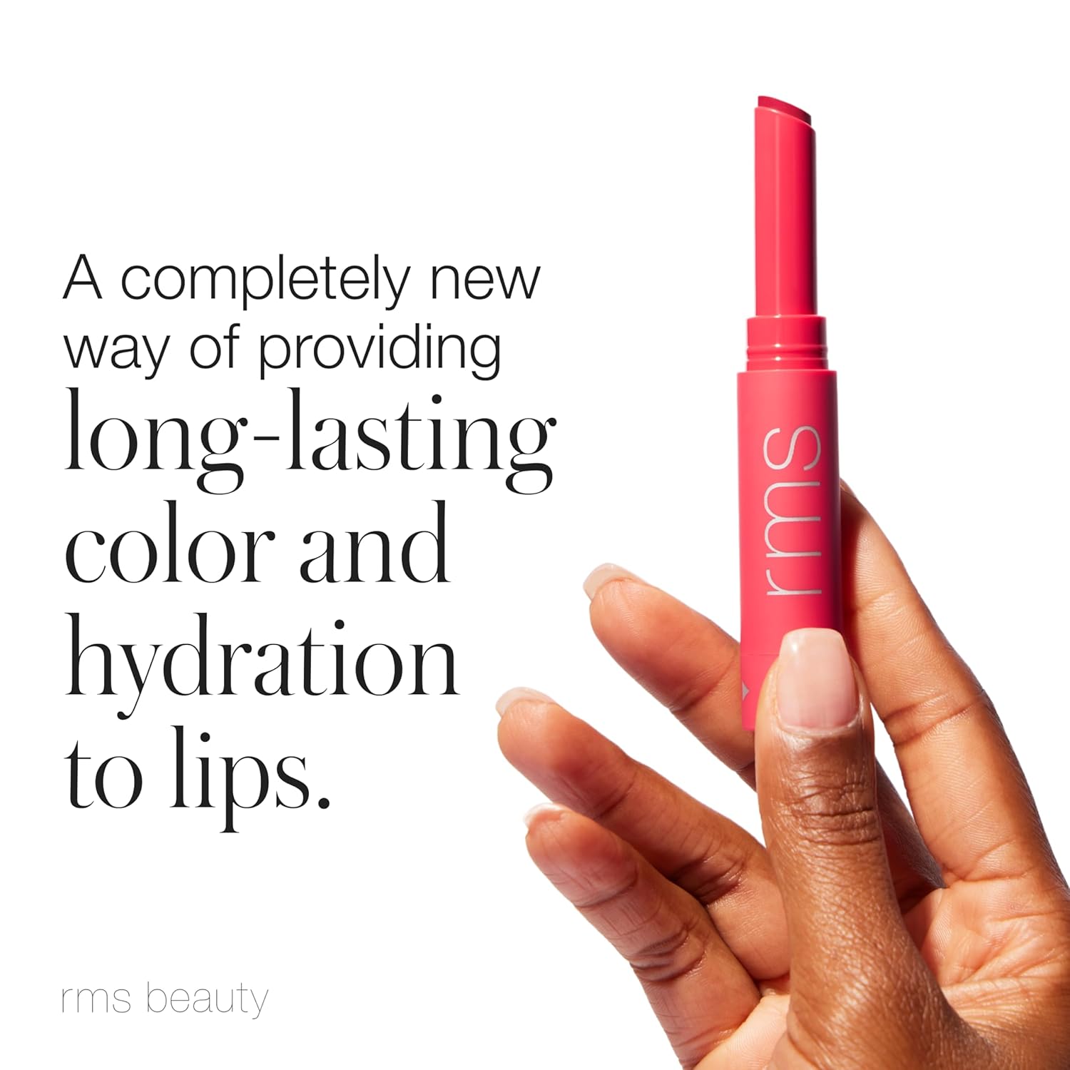 RMS Beauty Legendary Serum Lipstick – Color de labios con acabado satinado, suero híbrido de tinte labial, lápiz labial de larga duración para