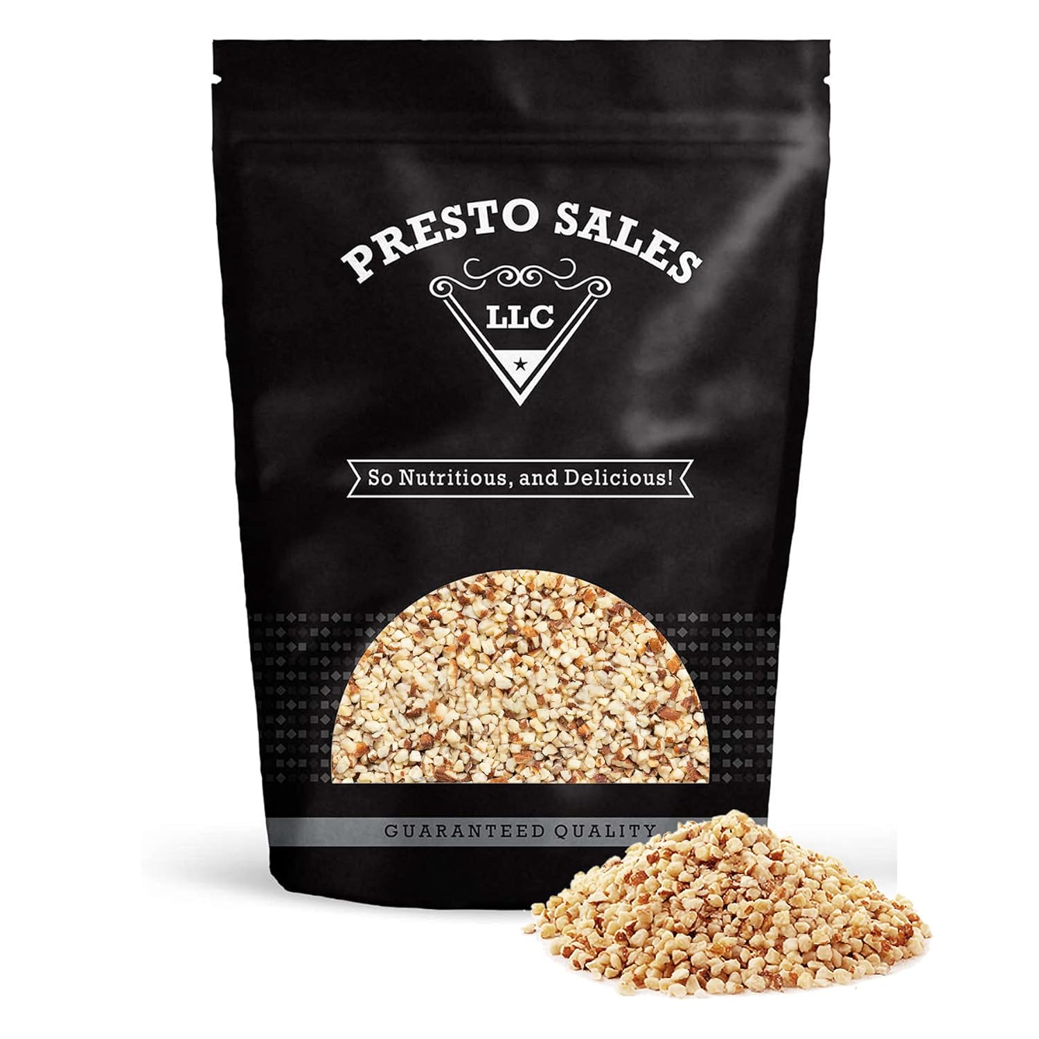 Filbertsavellanas, crudas picadas pequeñas, altamente nutritivas, aperitivo perfecto, vegano, ceto, proteínas, delicioso empaquetado en una bolsa