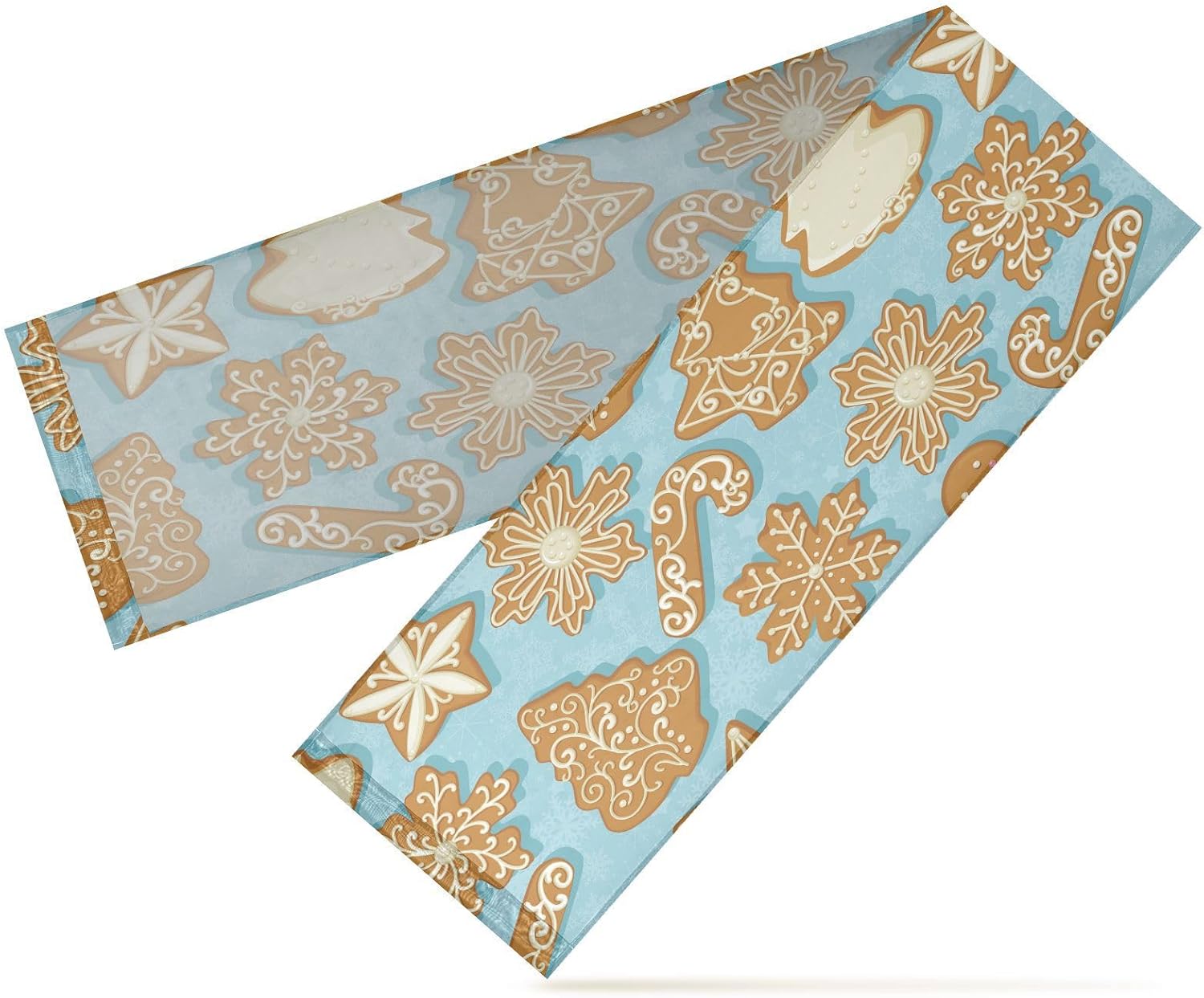 Christmas Gingerbread Table Runner Autumn Table Runner for Desk Decor Christmas Table Runner 108 Inches Long
