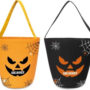 Cubo personalizado con nombre, cesta de dulces de Halloween, bolsa para niños y niñas, cubo de calabaza para fiesta de Halloween (estilo 3) Cubo personalizado con nombre, cesta de dulces de Halloween, bolsa para niños y niñas, cubo de calabaza para fiesta de Halloween (estilo 3)