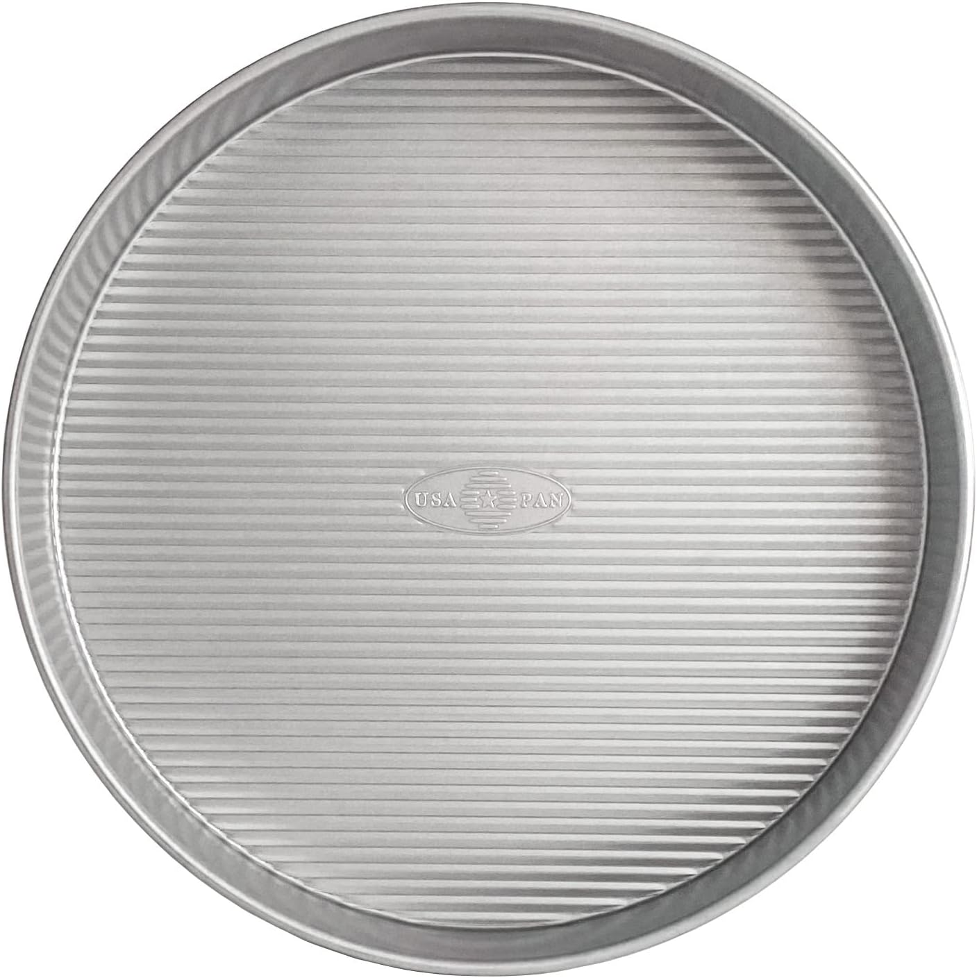 USA Pan Molde redondo antiadherente para tartas, 12 pulgadas