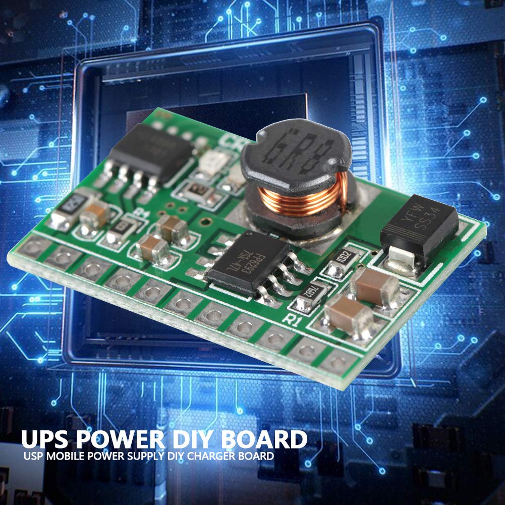 Shipenophy ups Módulo DC 4x3x1 5V 2.1A Salida UPS Fuente de alimentación DIY Cargador Tablero Voltaje Paso arriba Convertidor DC DC Boost Módulo