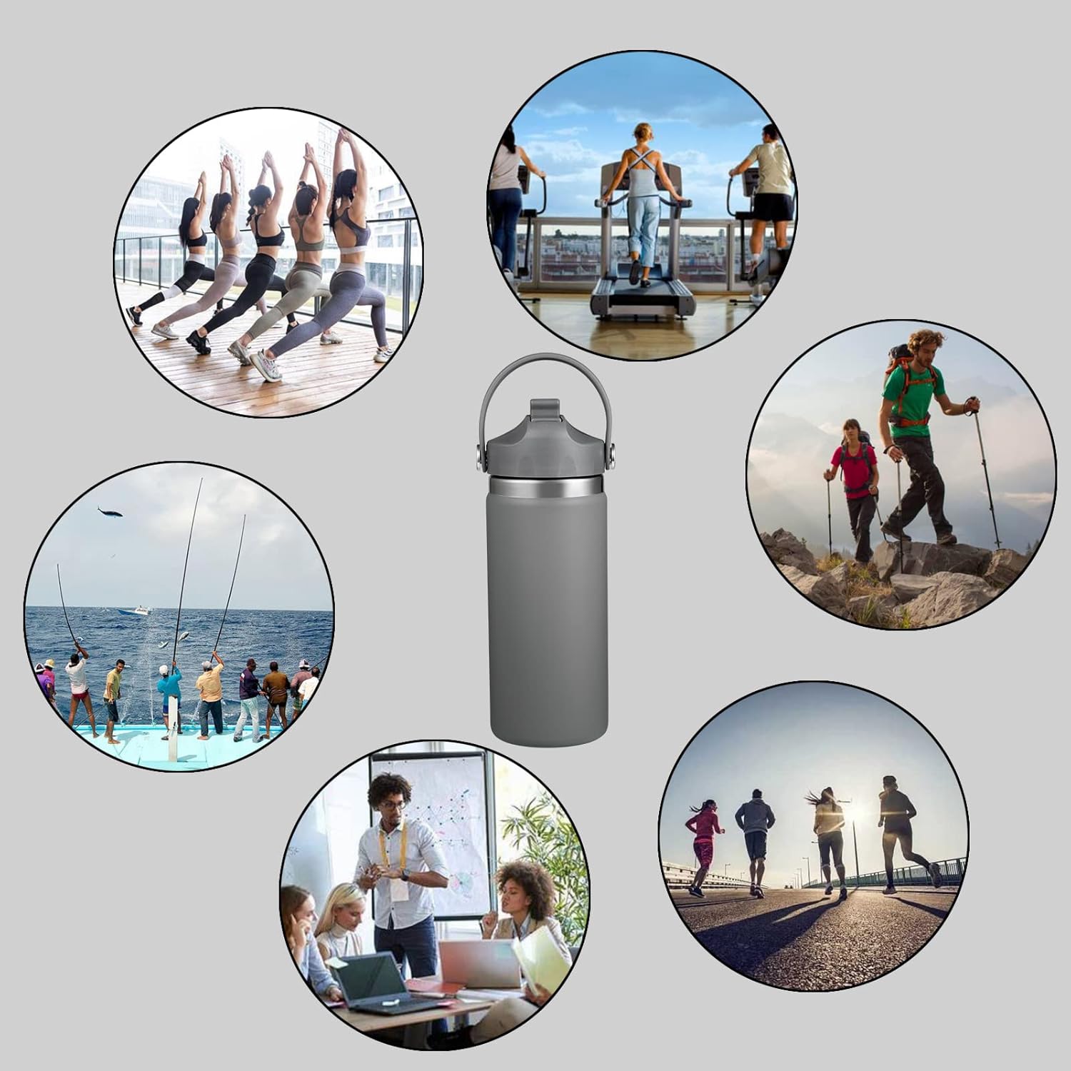 Tapa de popote compatible con Hydro Flask de boca ancha de 12, 16, 18, 32, 40 onzas, tapas con popote para accesorios de botellas de agua, tapa de