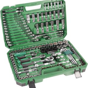 Juego de herramientas de 151 piezas de zócalo y accionamiento de 12″ 14″ 38″ Kit de herramientas mecánicas Juego de llaves de zócalo de unidad Juego de herramientas de 151 piezas de zócalo y accionamiento de 12″ 14″ 38″ Kit de herramientas mecánicas Juego de llaves de zócalo de unidad