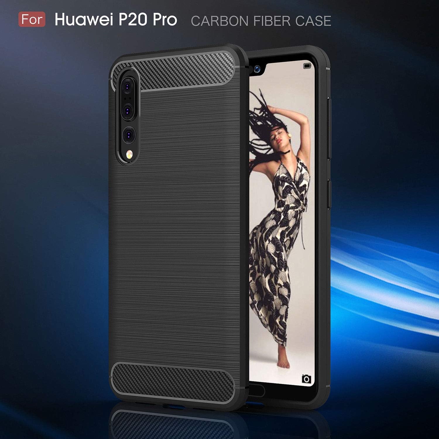 Funda para Huawei Mate 20 Pro, SuperGuardZ resistente Slim a prueba de golpes cubierta protectora armadura + lápiz capacitivo LED
