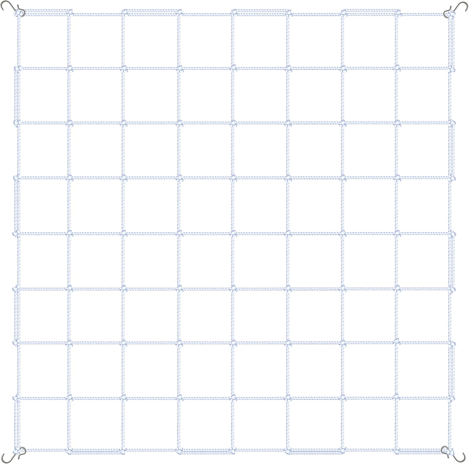 iPower 4′ x 4′ Grow Room Trellis Netting for 59″x59″ Room, Heavy-Duty Elastic Plant Net with Hooks, Flexible Hydroponics Support for Climbing