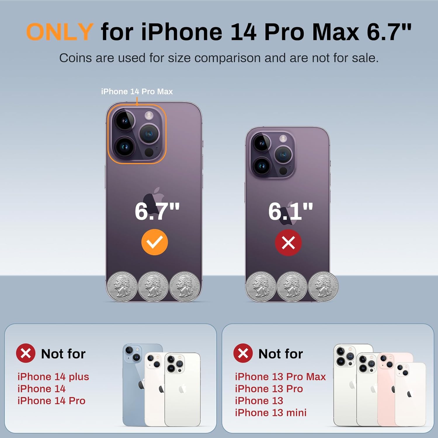 degeca Funda para iPhone 14 Pro Max, protección contra caídas de grado militar, compatible con MagSafe, fuerte magnético a prueba de golpes,