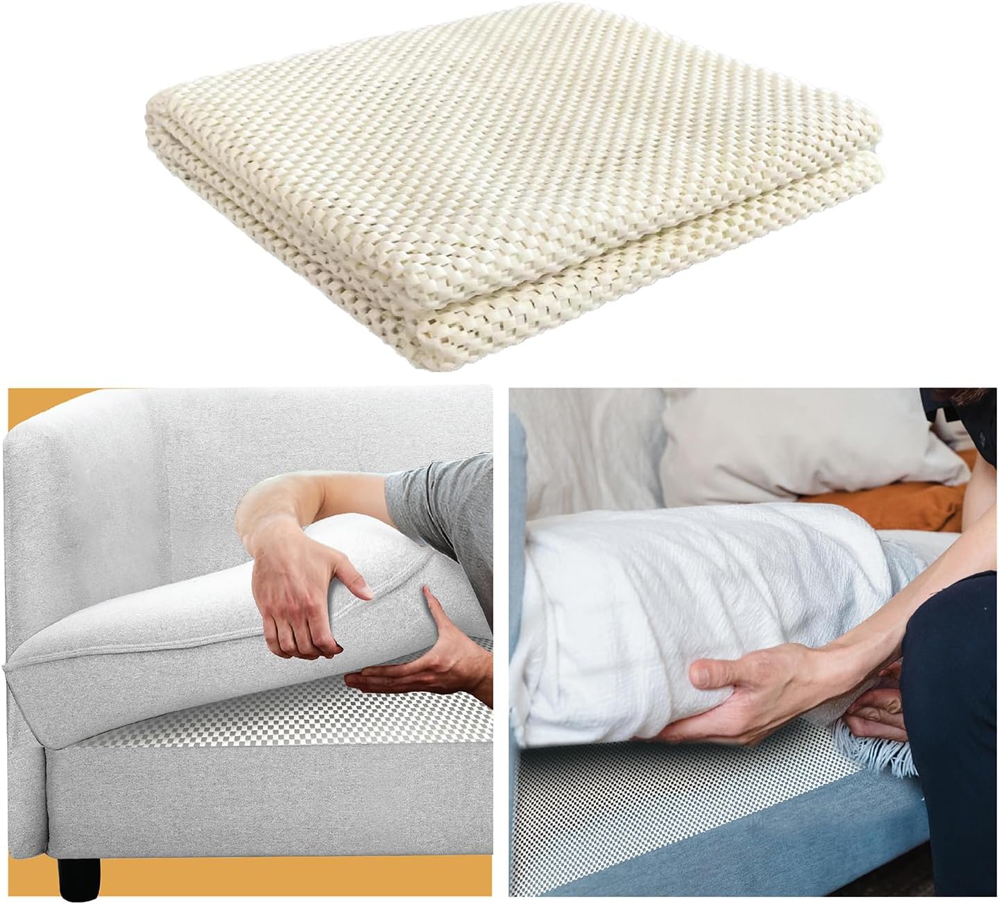 ECOHomes Almohadilla de agarre para sofá, almohadillas antideslizantes para sofá que evitan que los cojines de sofá se deslicen, agarre