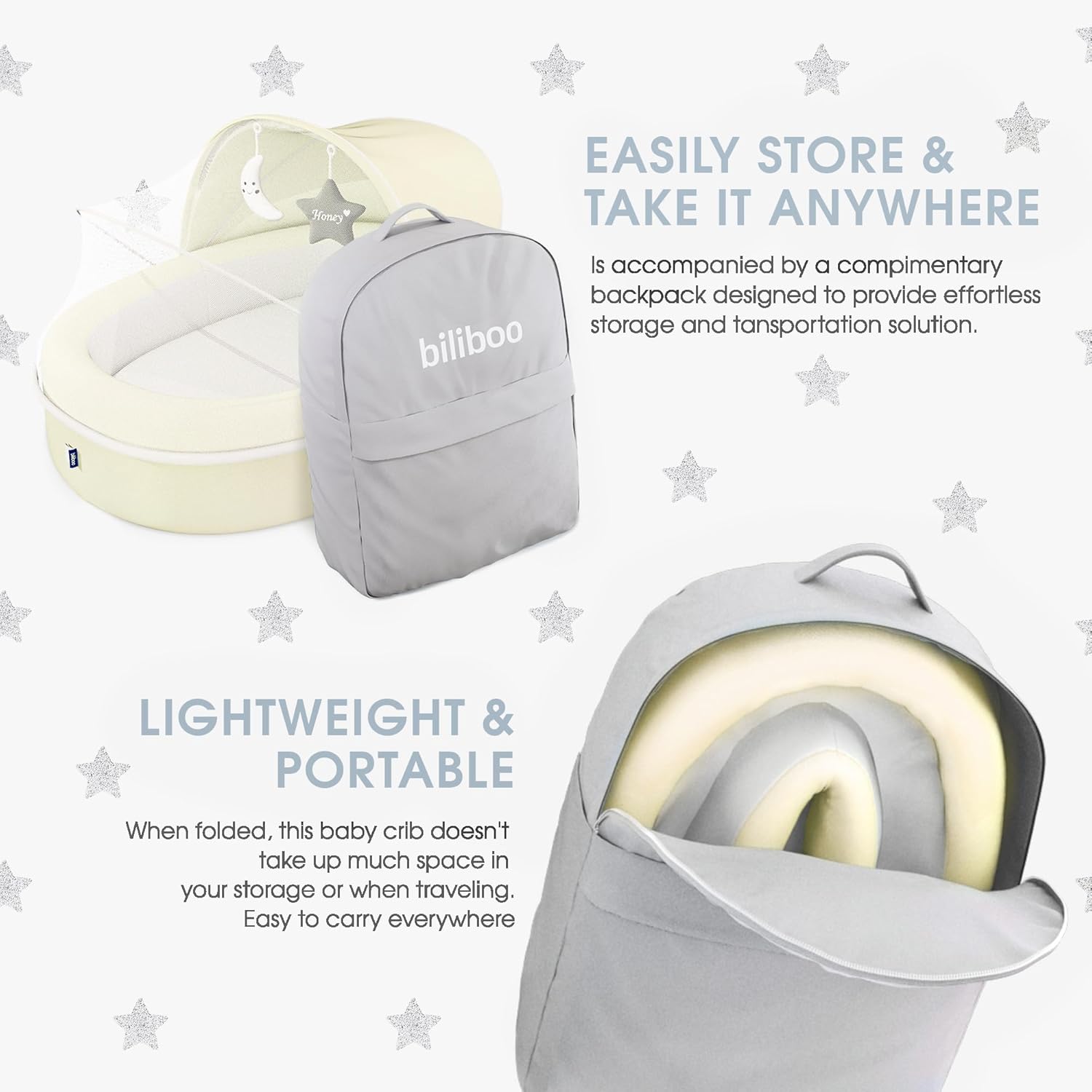 Biliboo Tumbona prémium para recién nacidos, bebés y niños pequeños, tumbona nido de bebé, merengue de limón