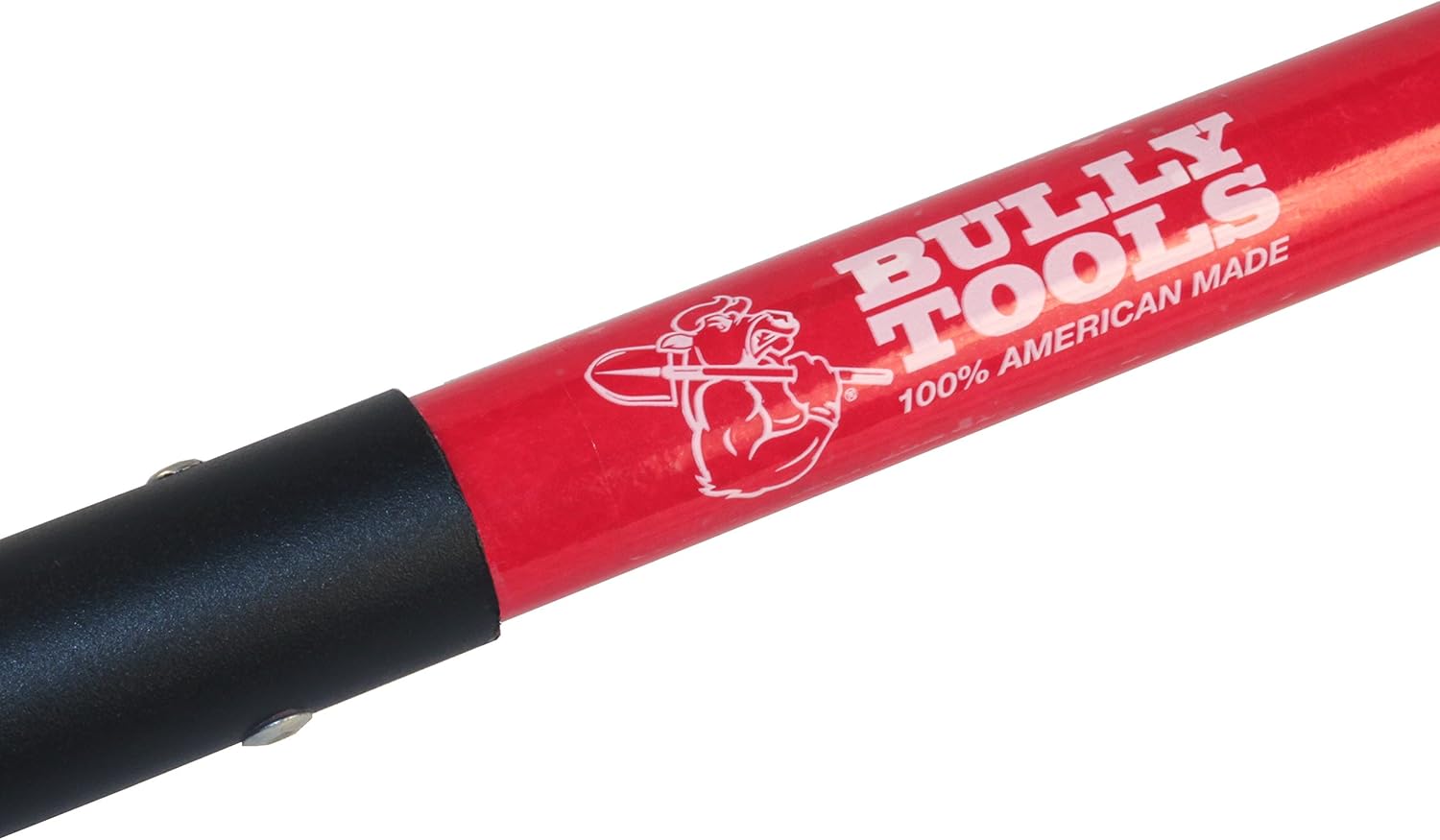 Bully Tools 82520 Pala de punta cuadrada de 14 Ga. Mango de fibra de vidrio.