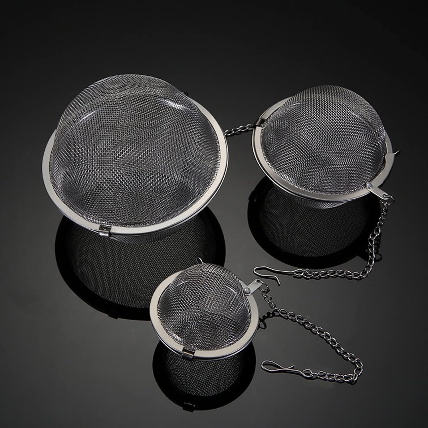 Infusor de té de 2 piezas, colador de té mejorado de 3.5 pulgadas, infusores de té de primera calidad para té suelto, té más pronunciado, bola de té