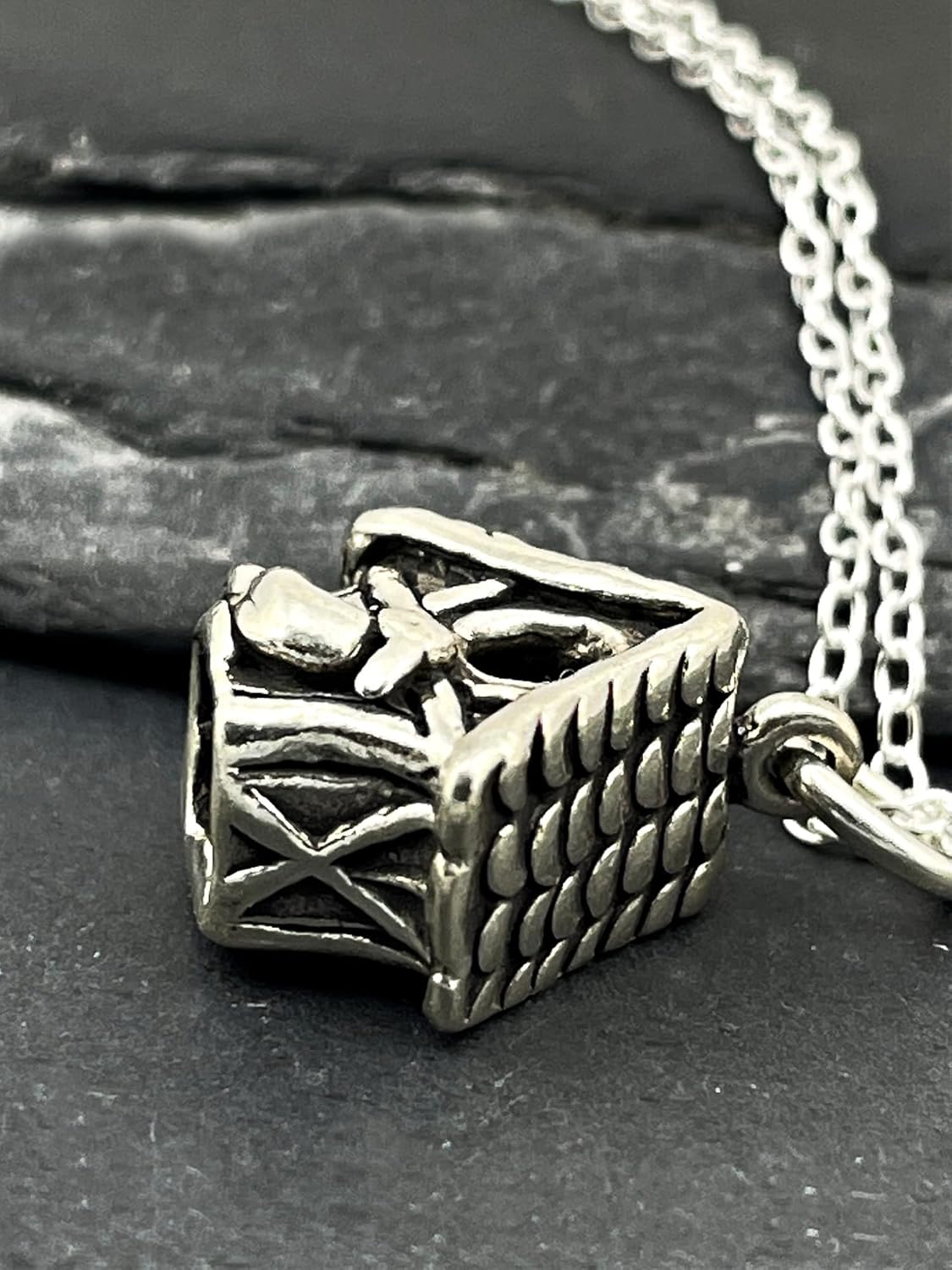 Sterling Silver Bird House Nest Home Nature 3D Charm Necklace, 18″