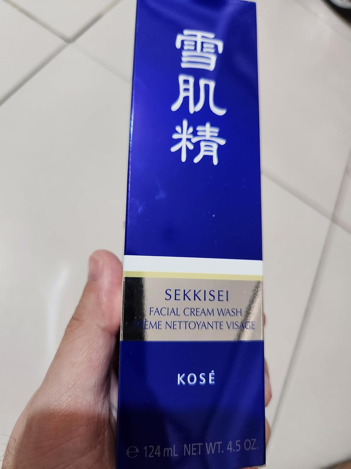 SEKKISEI Crema facial de lavado, limpiador facial espumoso, 4.5 onzas