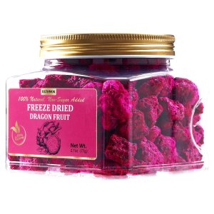 Fruta del dragón liofilizada prémium en cubitos de 2.7 onzas2.72 oz, Pitaya sin azúcar añadido, 1 ingrediente y 100% natural y sin aditivos. Fruta del dragón liofilizada prémium en cubitos de 2.7 onzas2.72 oz, Pitaya sin azúcar añadido, 1 ingrediente y 100% natural y sin aditivos.