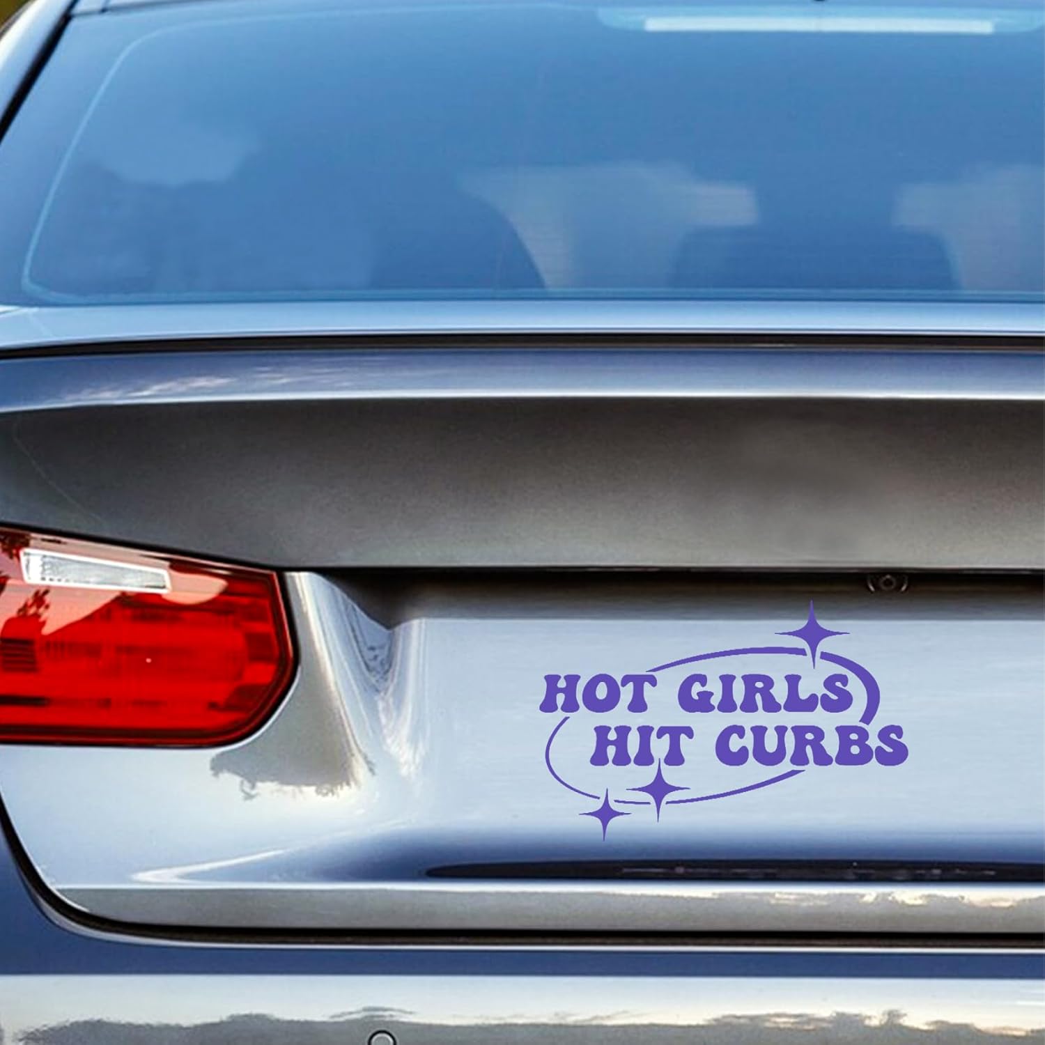 2 calcomanías de automóvil para niñas calientes, calcomanías de automóvil y calcomanías para mujer, divertidas calcomanías de parachoques,