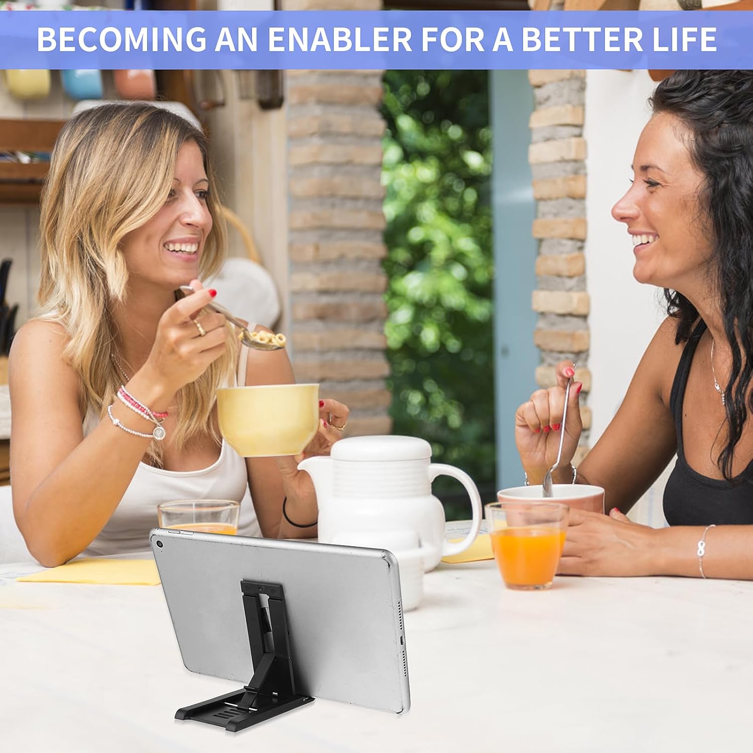 Soporte para teléfono celular, soporte plegable para teléfono celular de 6 velocidades, mini soporte portátil para tableta, soporte de teléfono