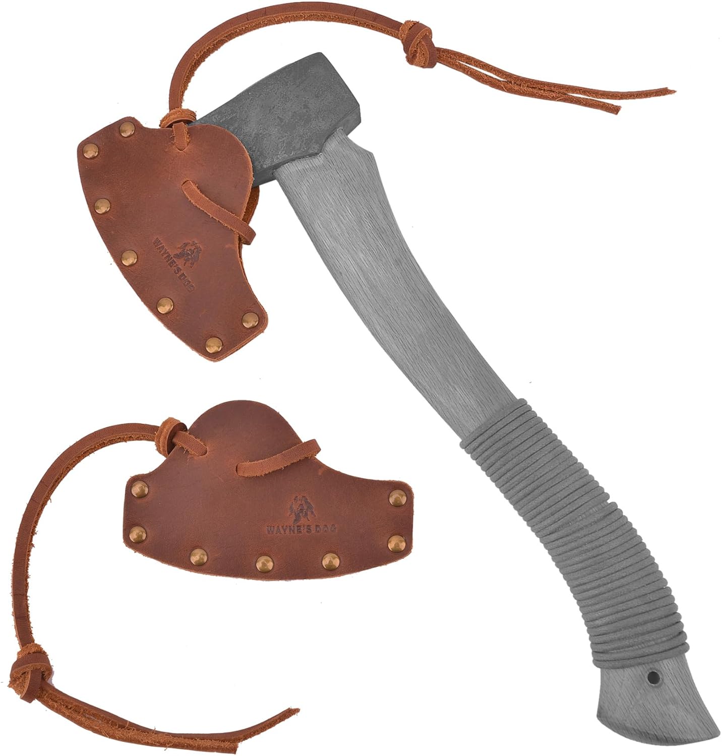 Funda de cuero duradera para hacha, cubierta de cabeza de hacha, protector de hoja de hacha, herramienta de camping