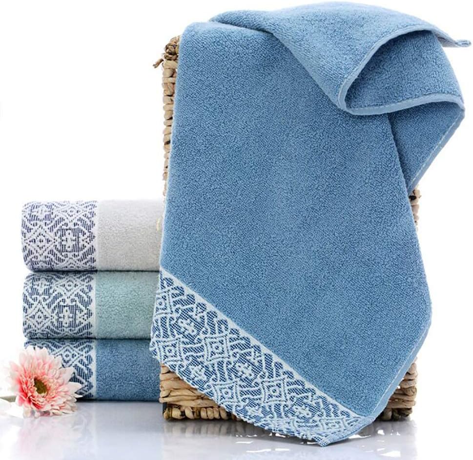 Paquete de 2 toallas de mano, de algodón, toallas 100% algodón para el rostro, toalla suave duradera y altamente absorbente para baño, de lujo, de