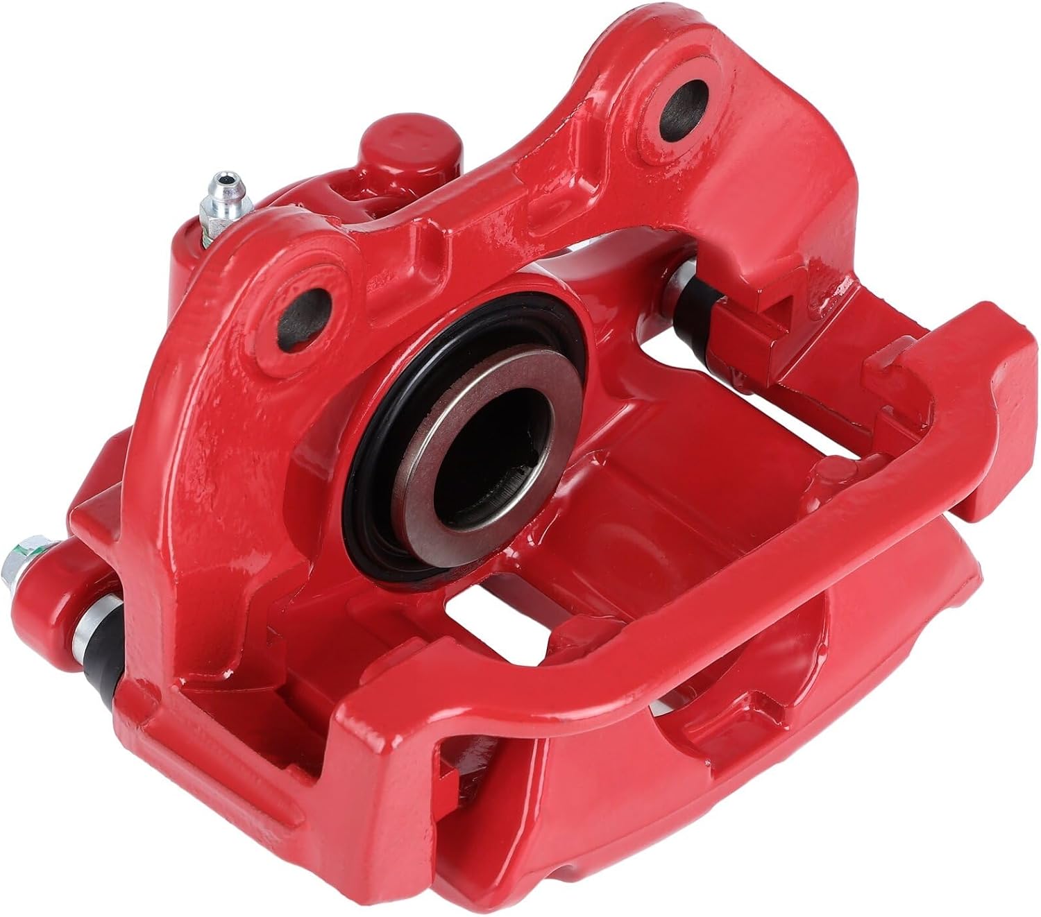 SCITOO Pinza de freno trasera izquierda con soporte 18-B4726 rojo compatible para Cadillac 2000-2002 para Chevrolet 1999-2005 para GMC 1999-2005