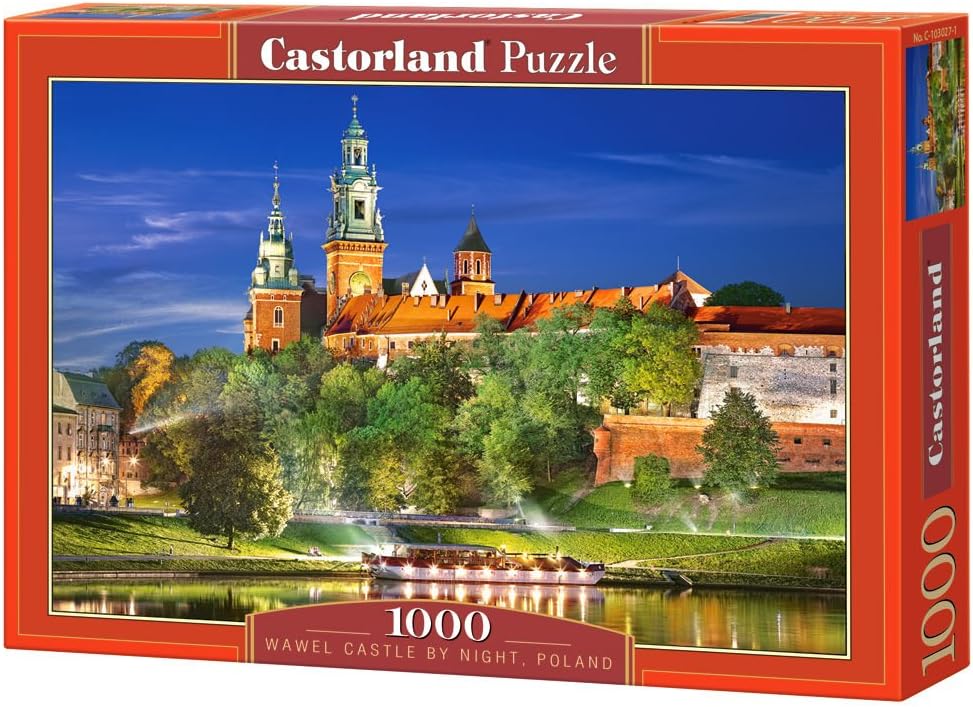 Castorland Castillo de Wawel por la noche, rompecabezas de Polonia (1000 piezas)