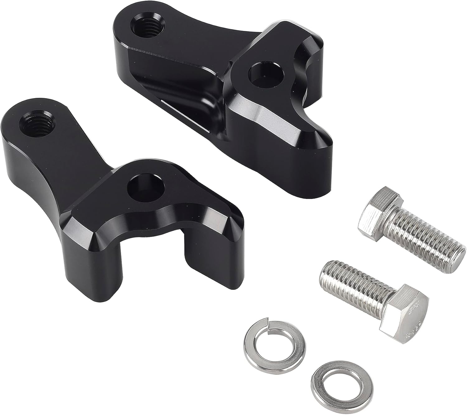 Kit de bloques de bajada negros de 1 pulgada para Harley Touring Road Glide Street Glide Road King Electra Glide Classic Special Custom CVO FLHXS