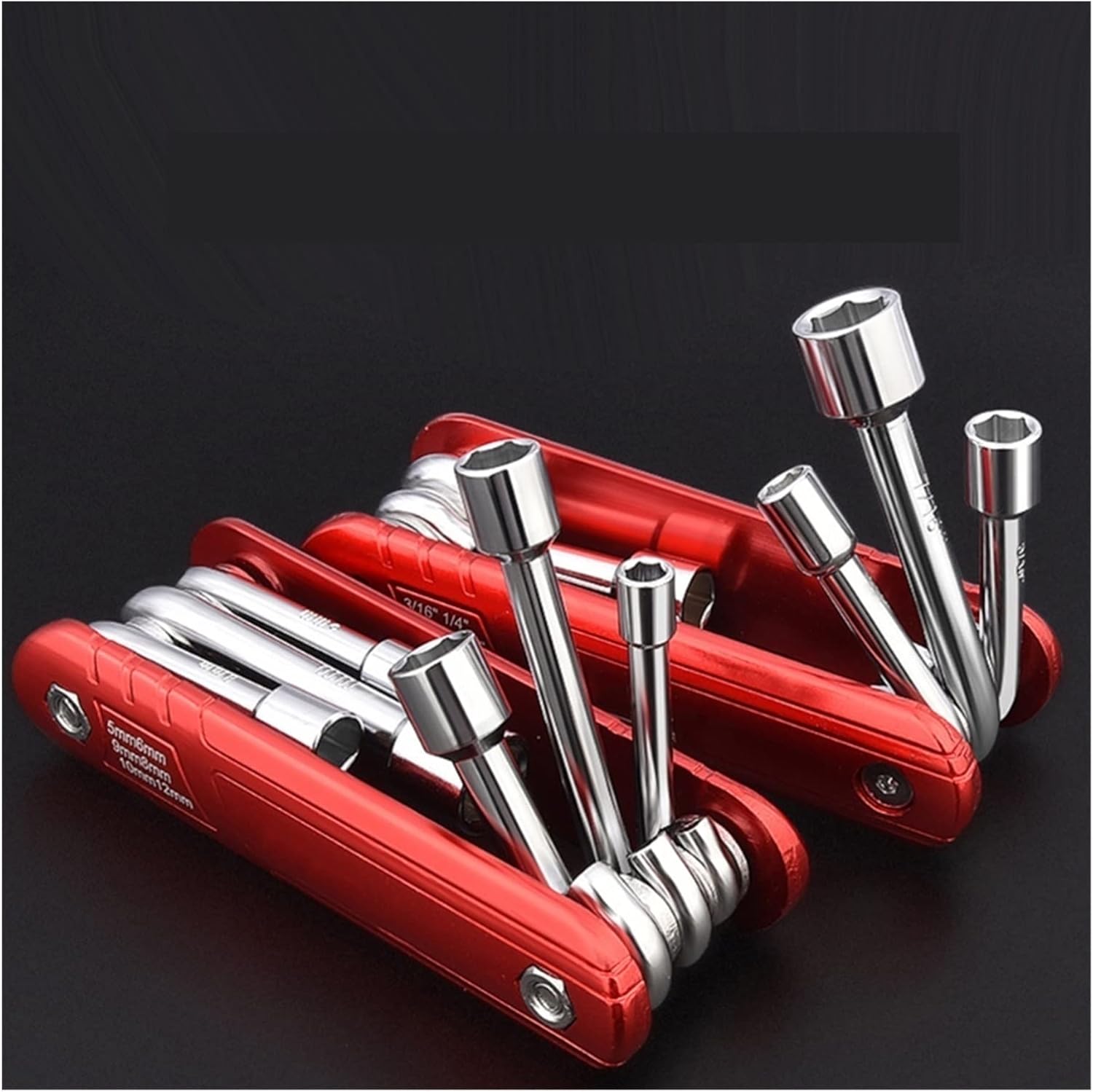 Llave de vaso plegable duradera utilizada en mantenimiento de máquinas para reparación de bicicletas (color imperial)