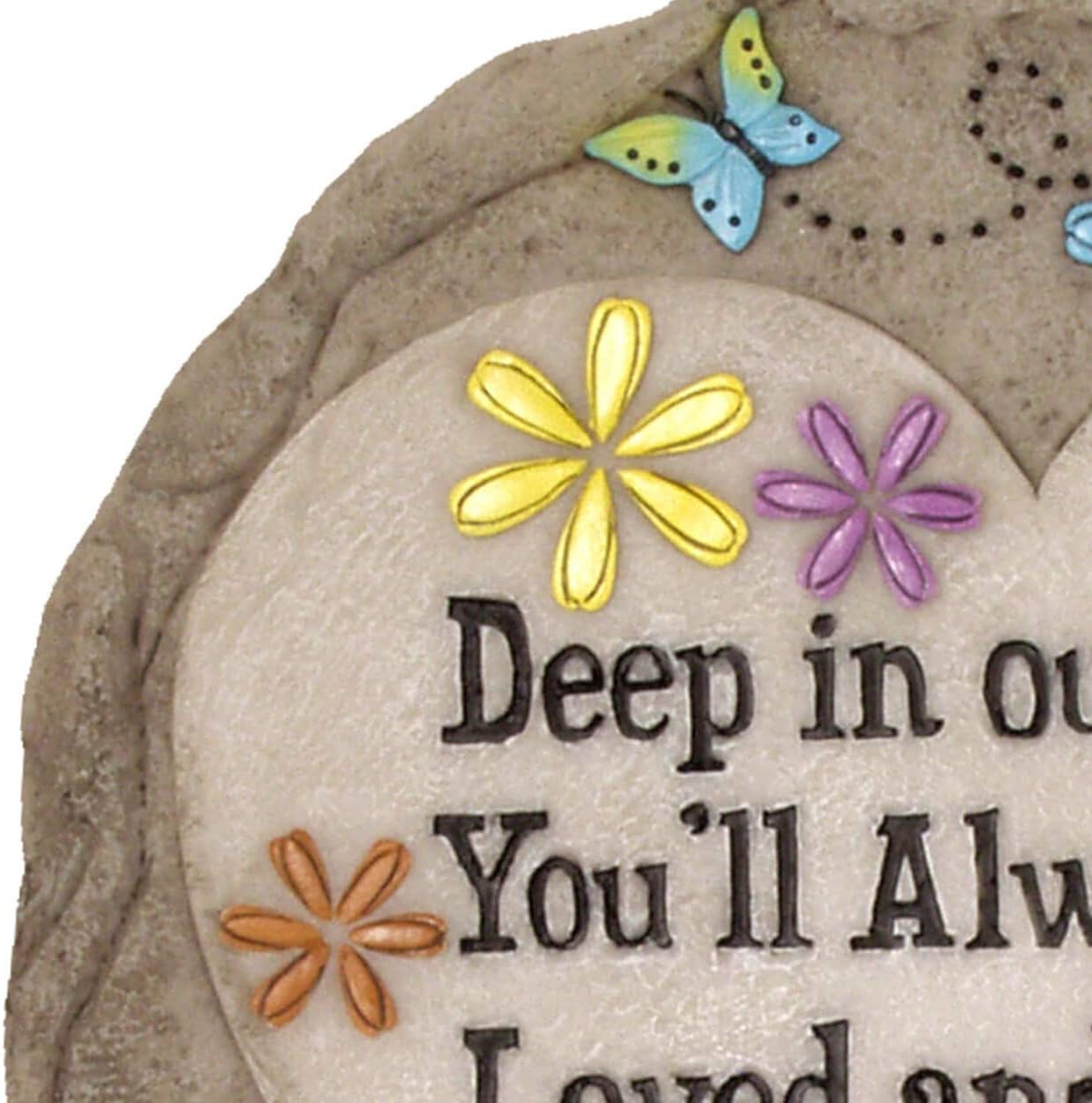 Spoontiques – Decoración de jardín – If Love Could Have Saved You Stepping Stone – Piedra decorativa para jardín