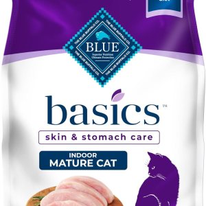 Blue Buffalo Basics – Alimento seco para gatos sin granos, cuidado de la piel y el estómago, dieta de ingredientes limitados para gatos maduros de Blue Buffalo Basics – Alimento seco para gatos sin granos, cuidado de la piel y el estómago, dieta de ingredientes limitados para gatos maduros de