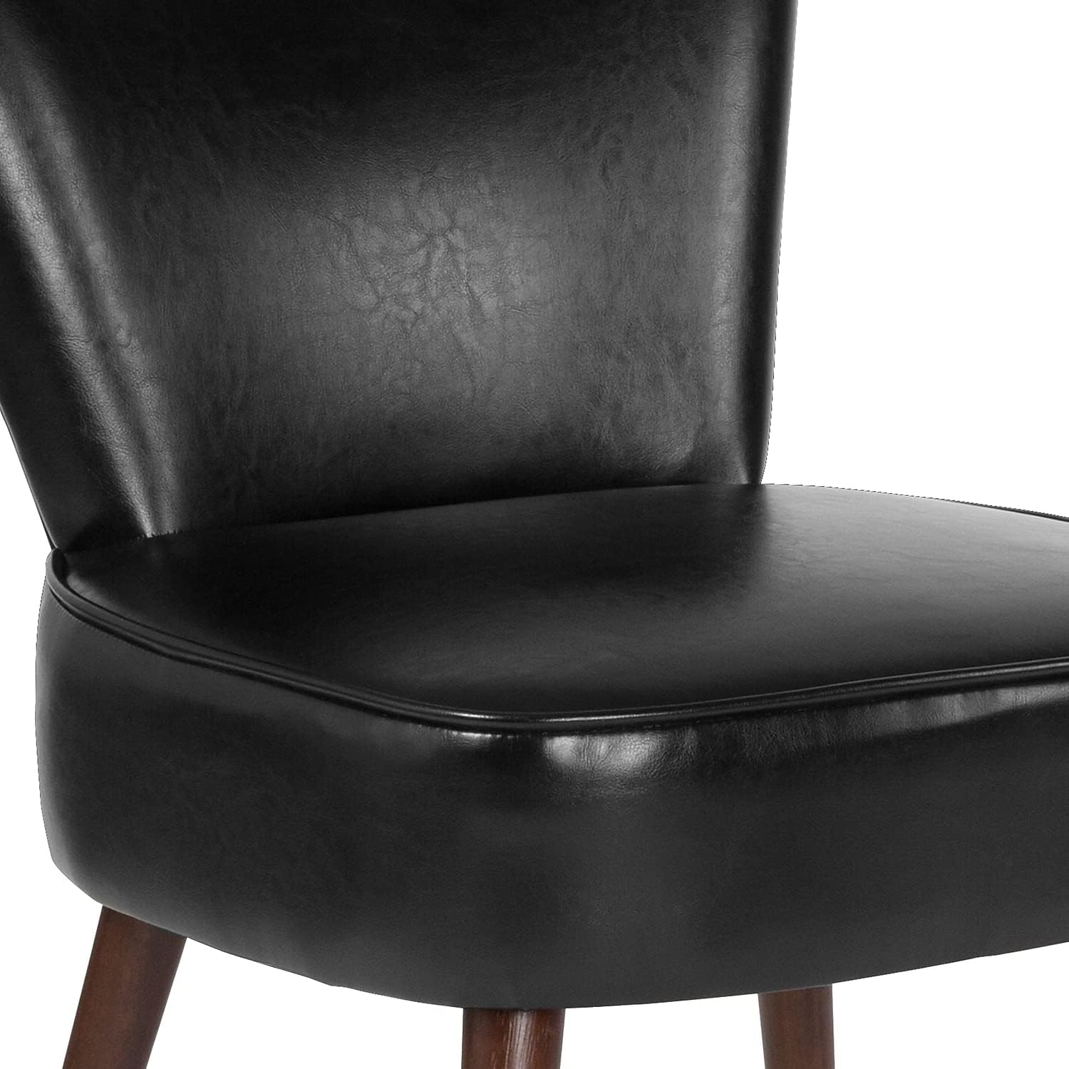 Flash Furniture HERCULES Holloway Series Black LeatherSoft Silla retro